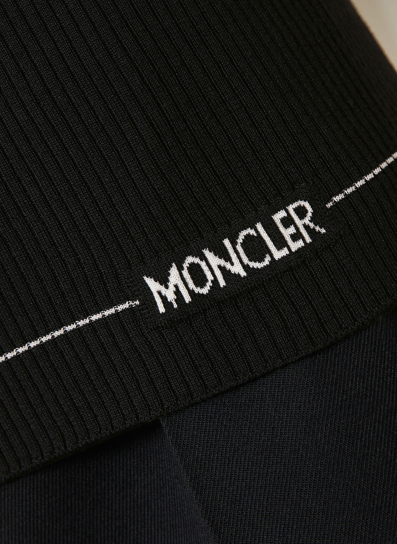 MONCLER Turtleneck sweater: WHITE