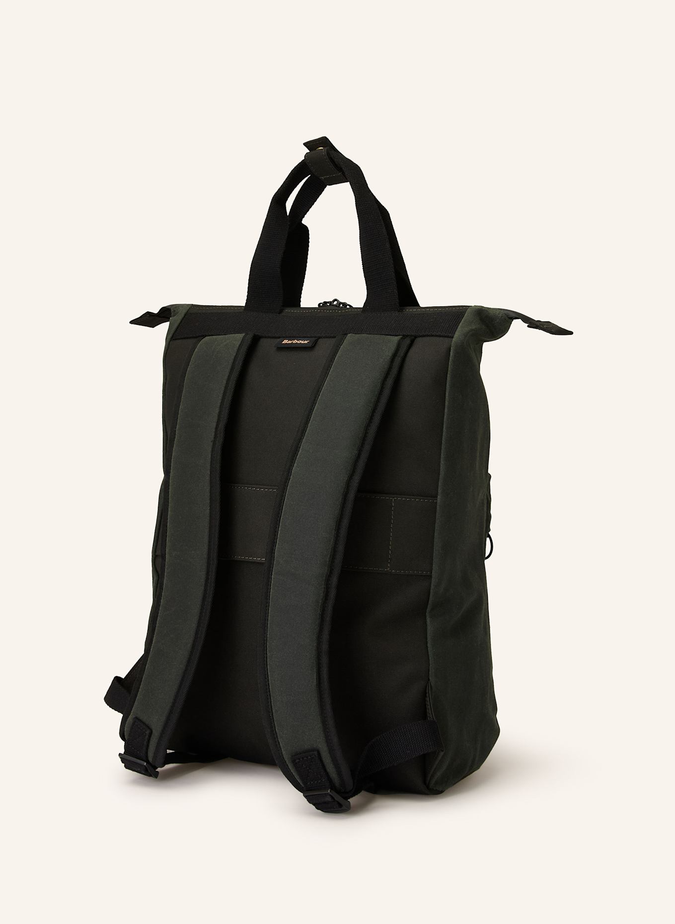 Barbour Rucksack FIELD WAX: DUNKELGRÜN / DUNKELGRAU