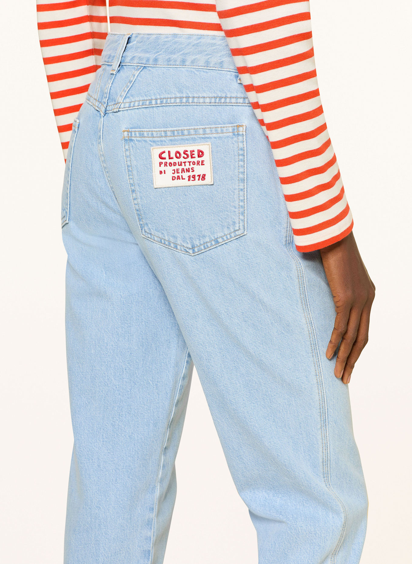 CLOSED Slim fit jeans PEDAL PUSHER: MBL MID BLUE