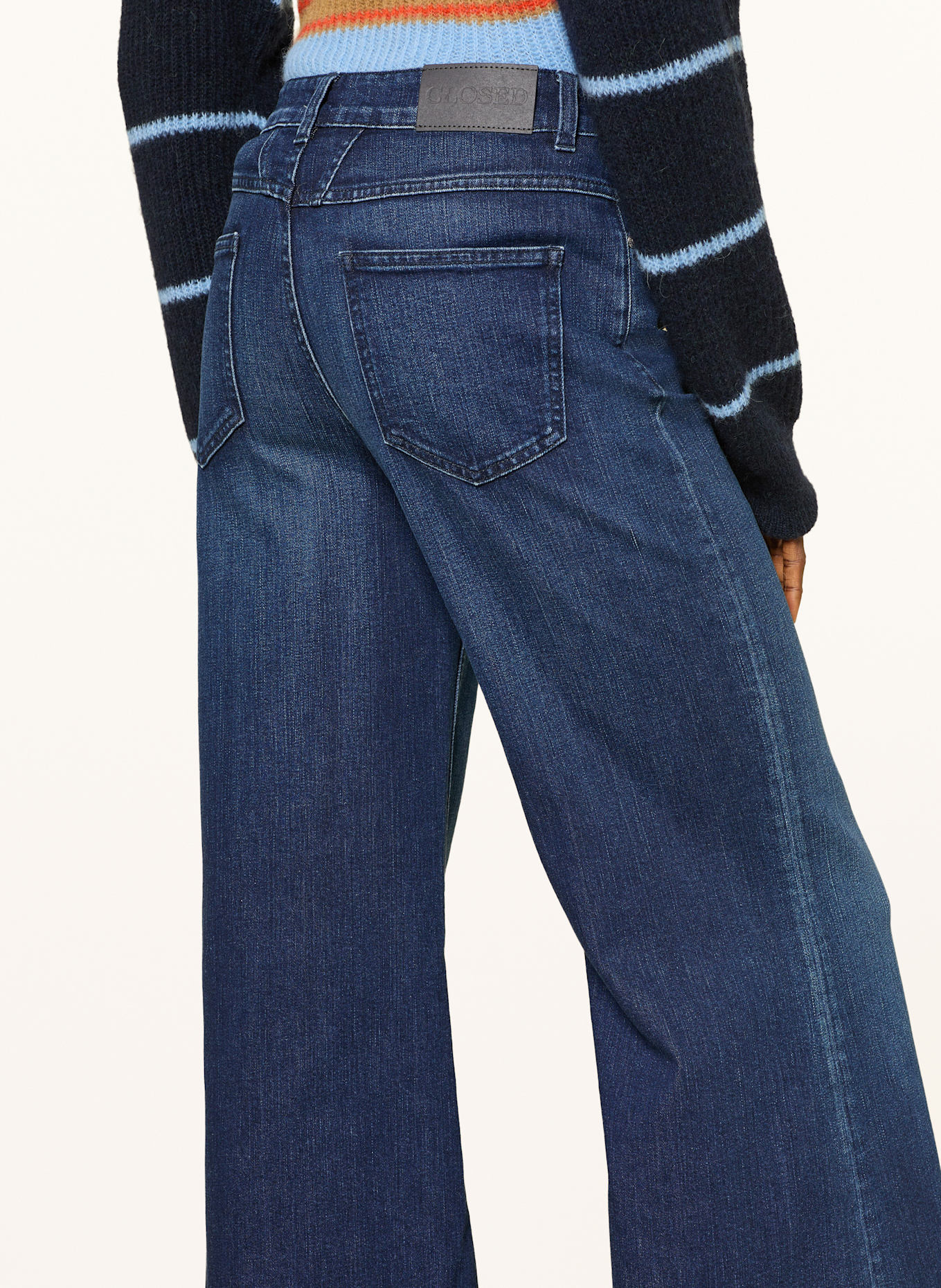 CLOSED Wide Leg Jeans GLOW UP: DBL DARK BLUE