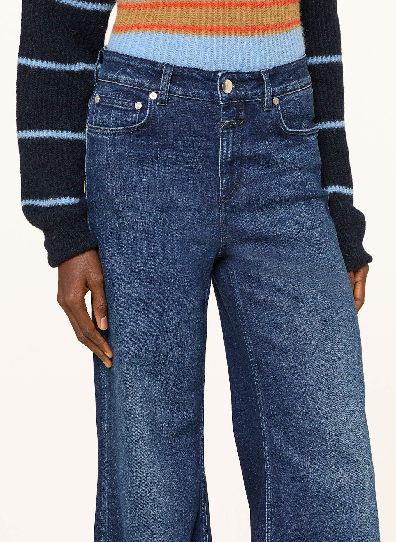 CLOSED Wide Leg Jeans GLOW UP: DBL DARK BLUE