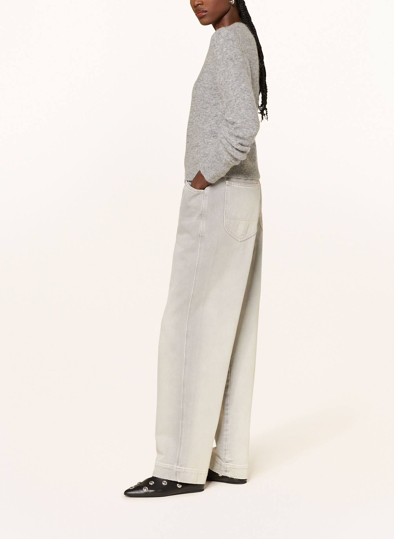 CLOSED Jean à jambes larges DENI-X: 152 Rock grey