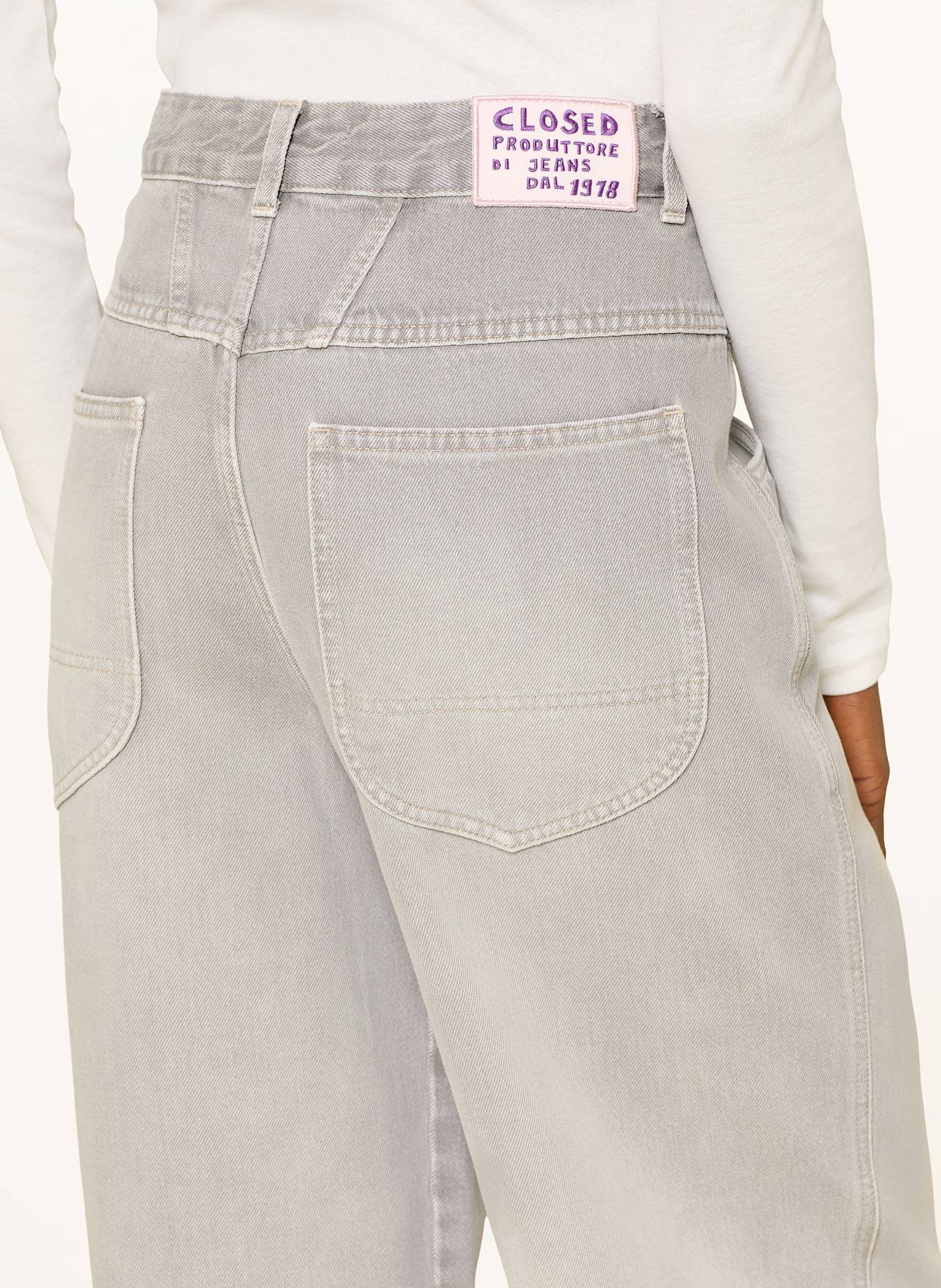 CLOSED Jean à jambes larges DENI-X: 152 Rock grey