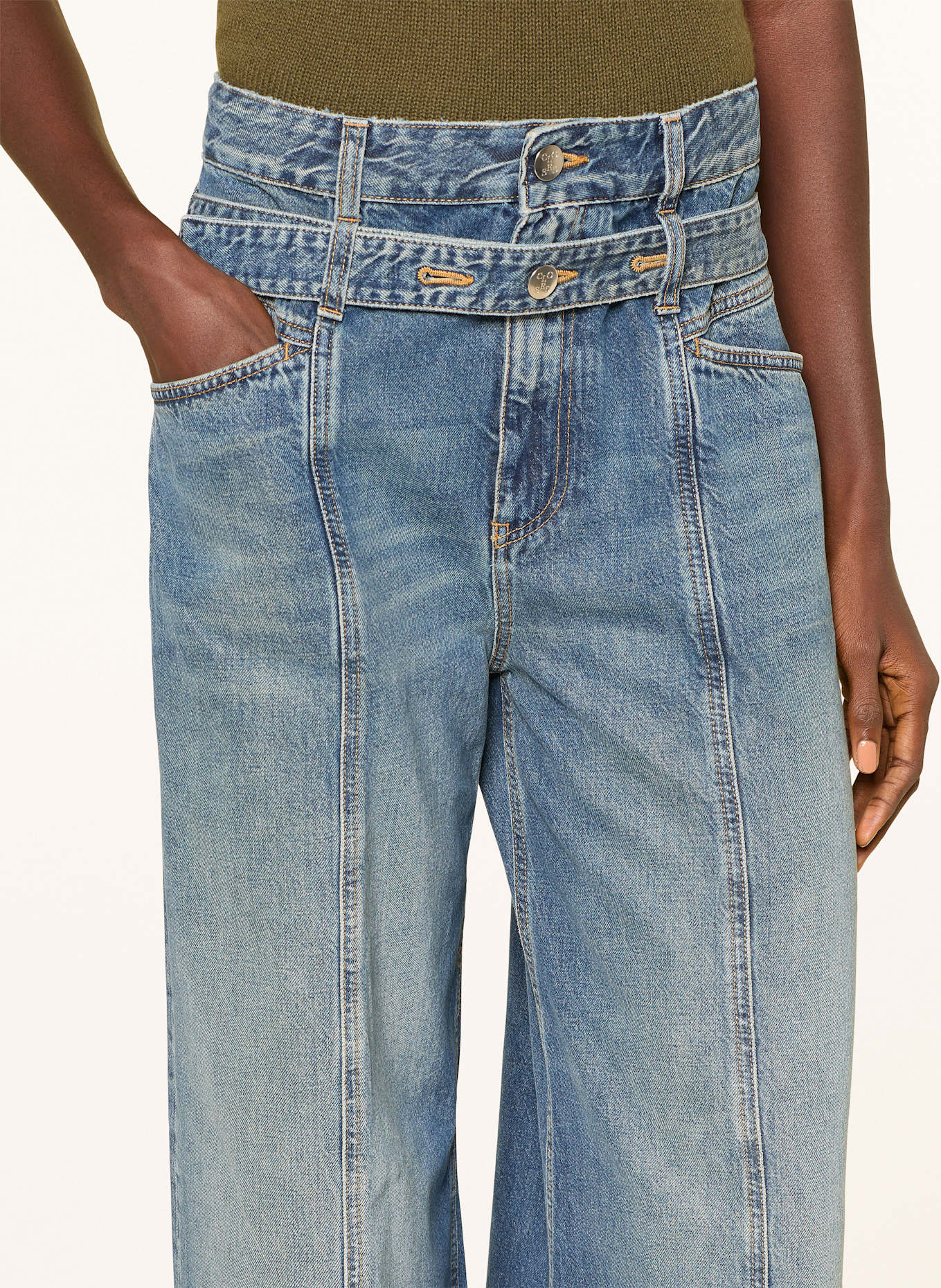 CLOSED Wide Leg Jeans ZOYA-X: DBL DARK BLUE