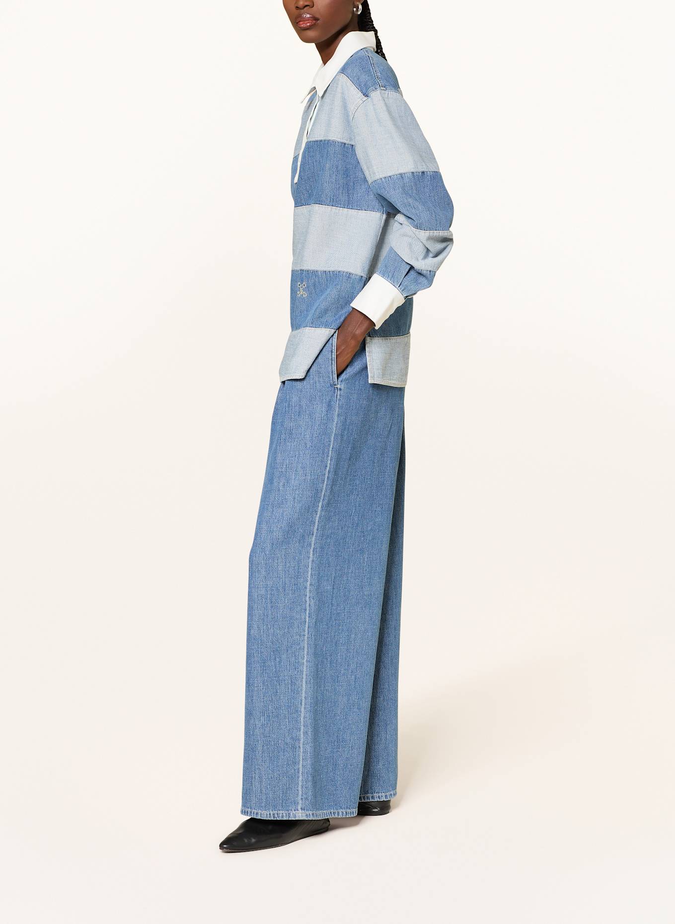 CLOSED Wide Leg Jeans WENDA: LBL Light Blue