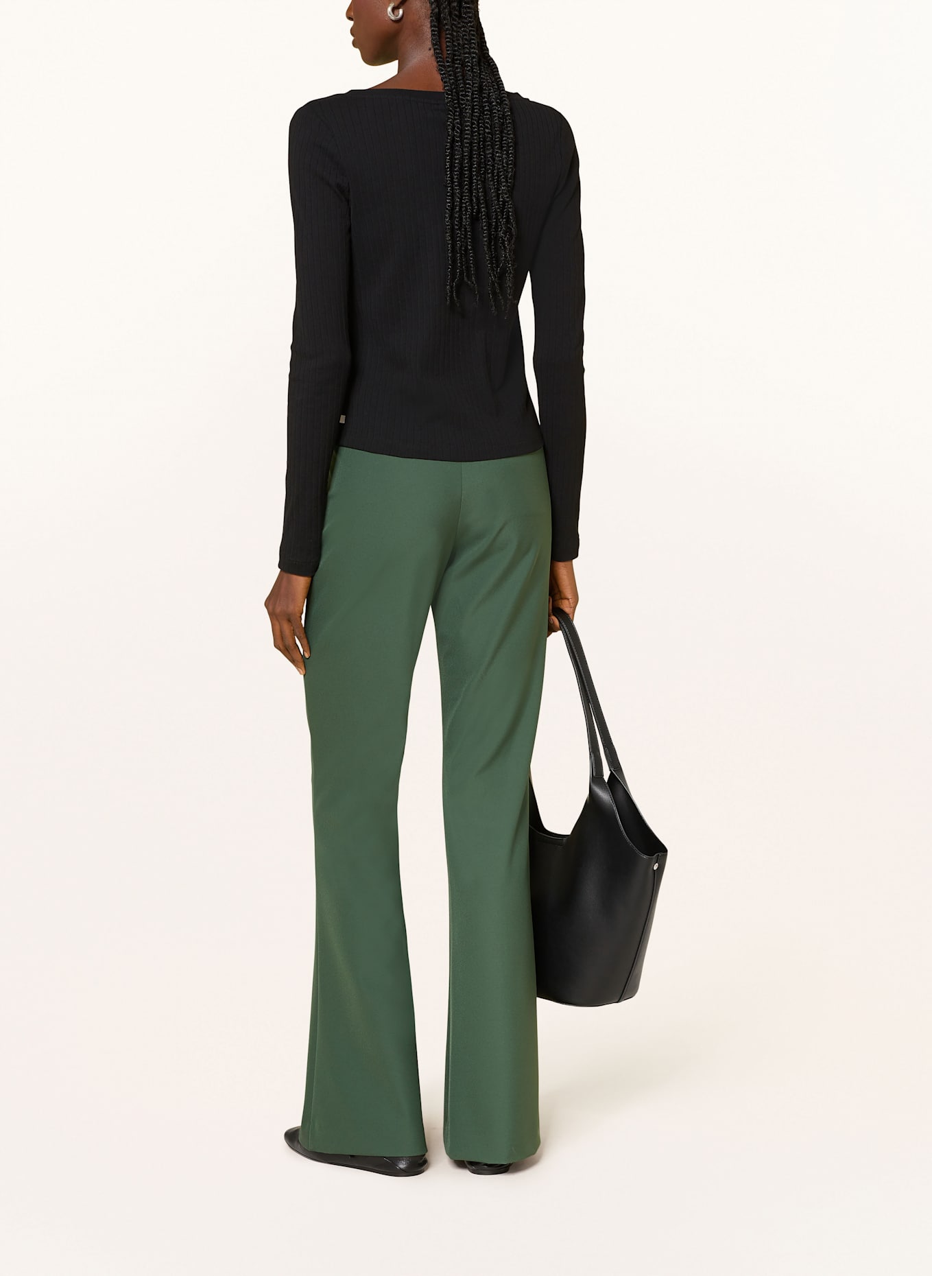 CLOSED Bootcut-Hose DENAIR: GRÜN