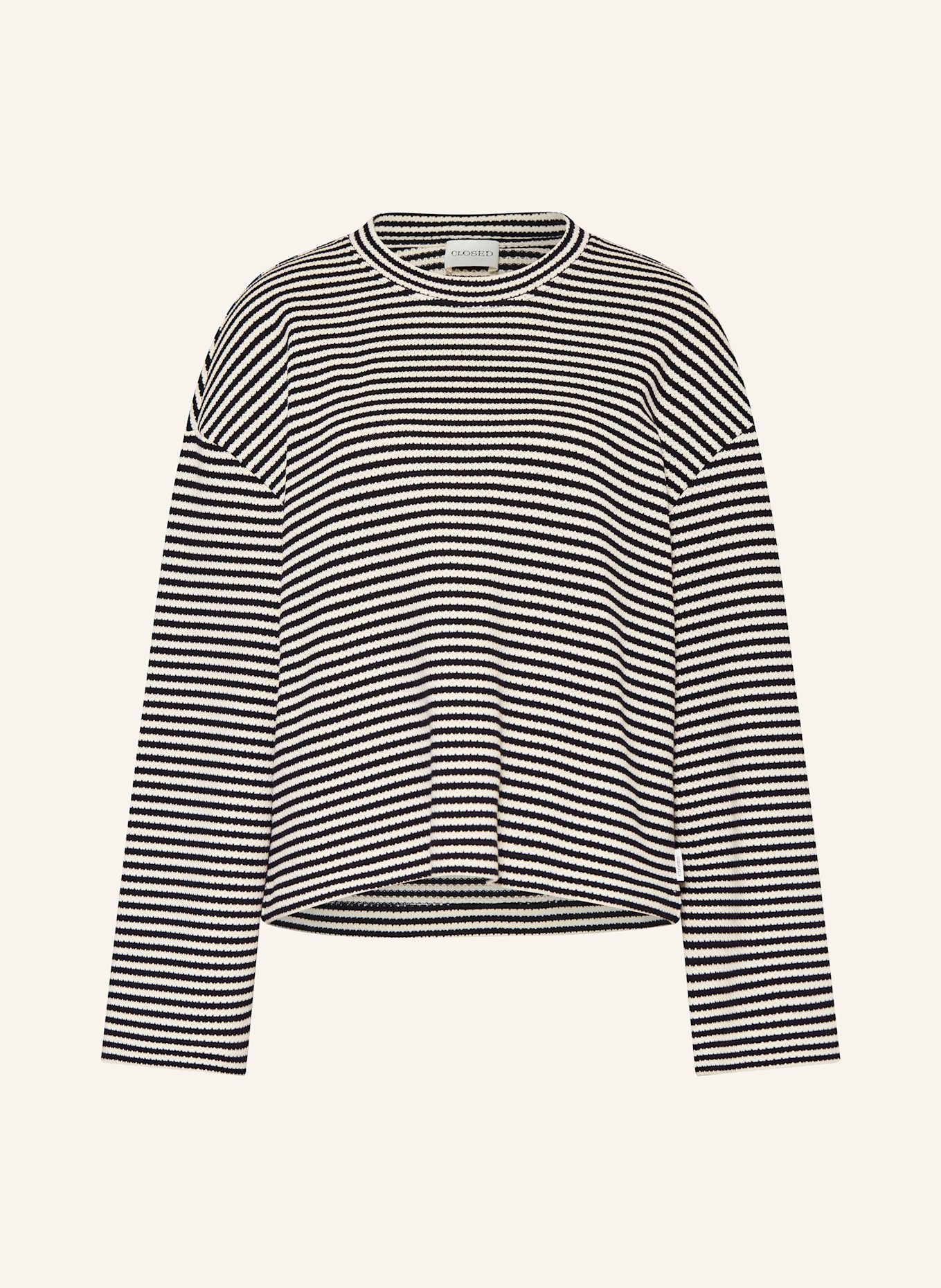 CLOSED Pullover: SCHWARZ / ECRU