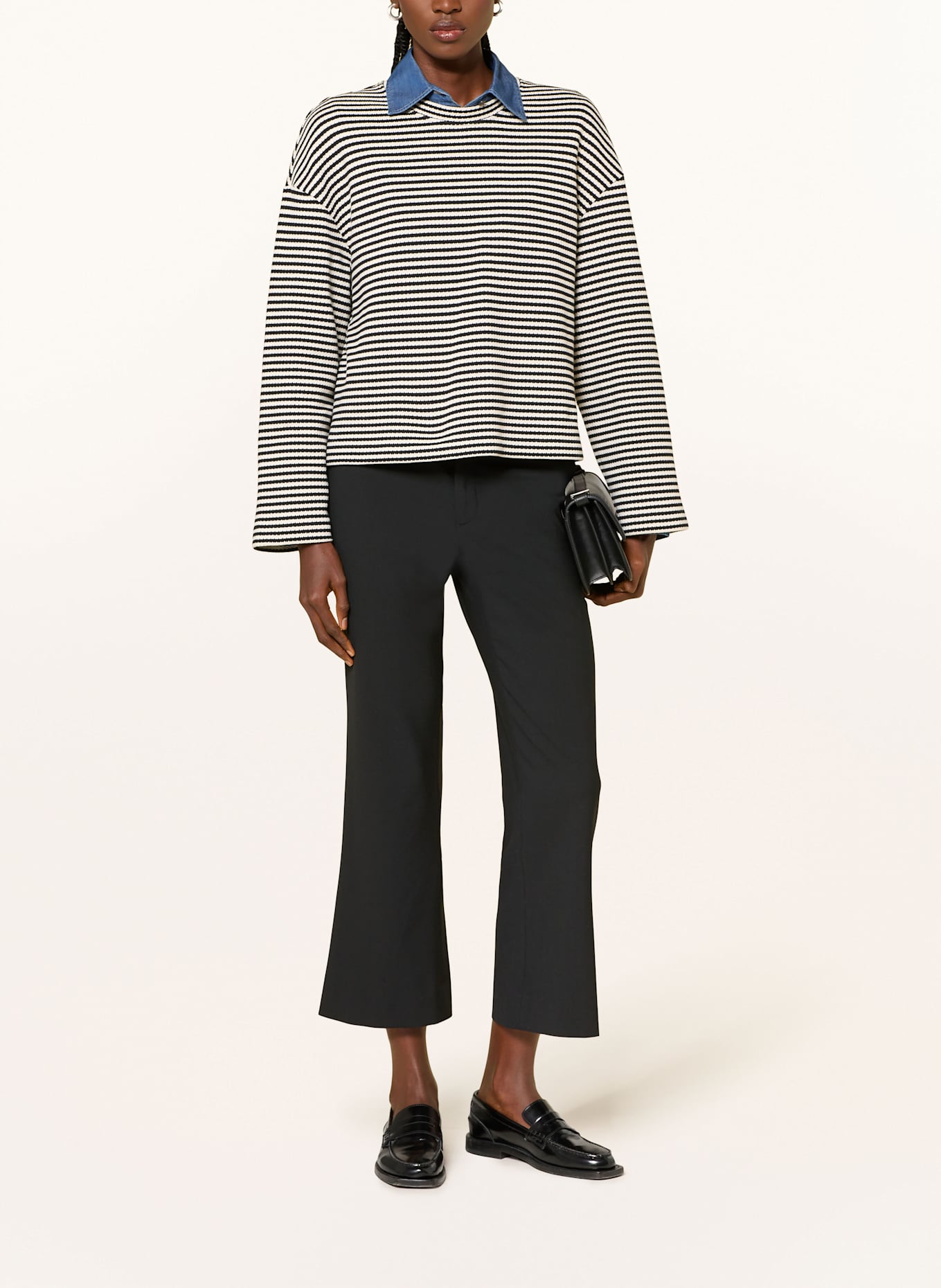 CLOSED Pullover: SCHWARZ / ECRU