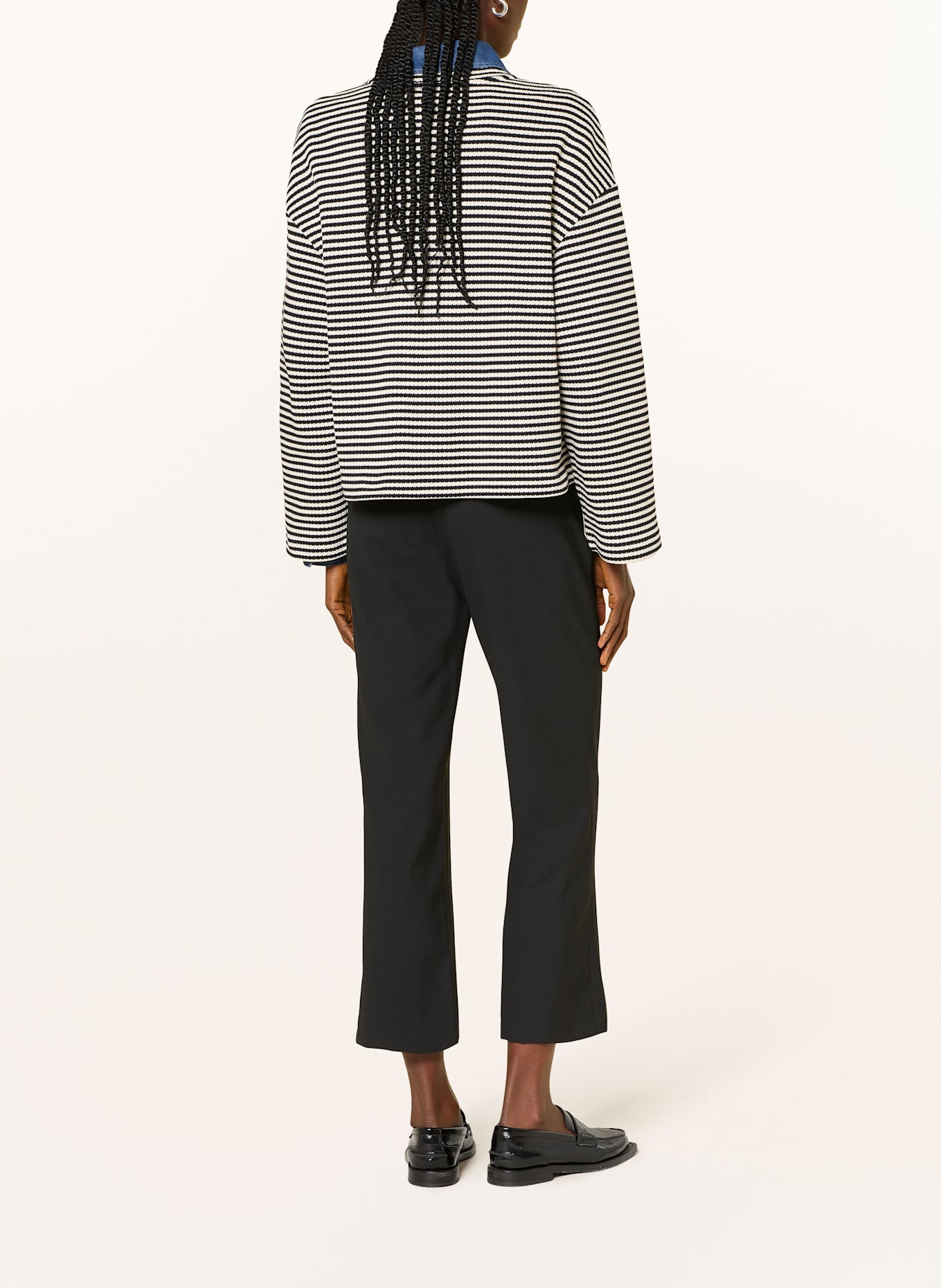 CLOSED Pullover: SCHWARZ / ECRU