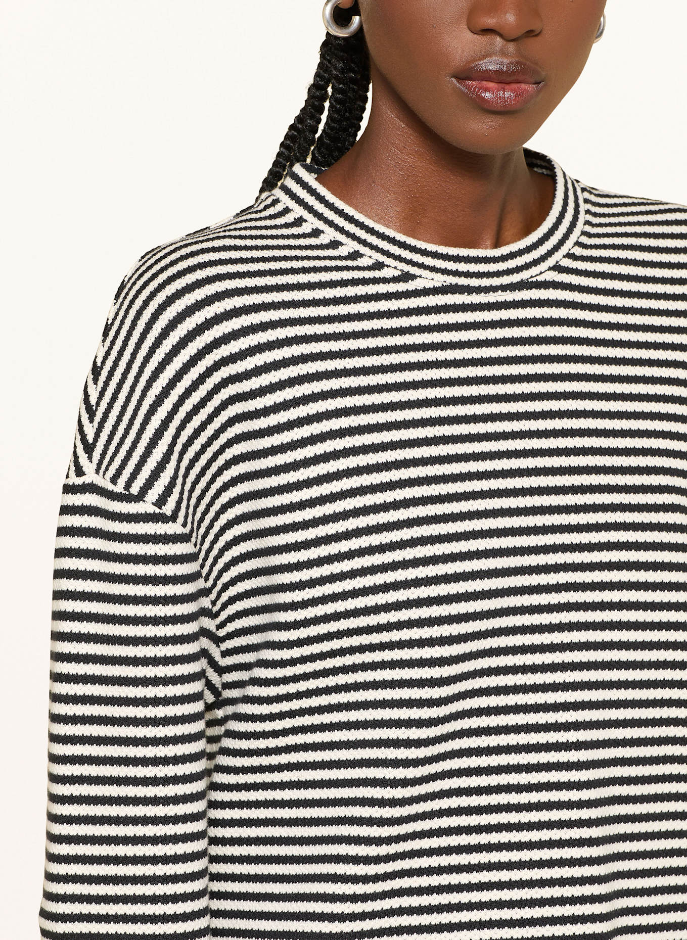 CLOSED Pullover: SCHWARZ / ECRU