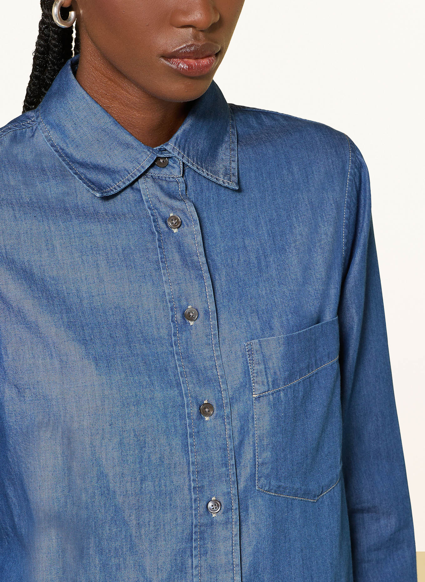 CLOSED Jeansbluse: DBL DARK BLUE