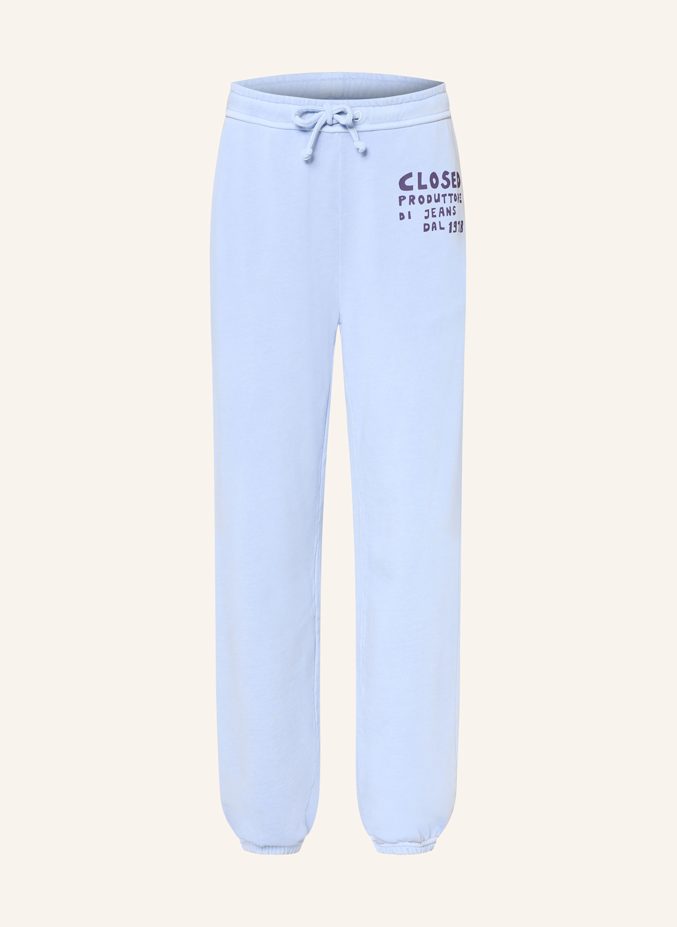 CLOSED Sweatpants: HELLBLAU / DUNKELLILA