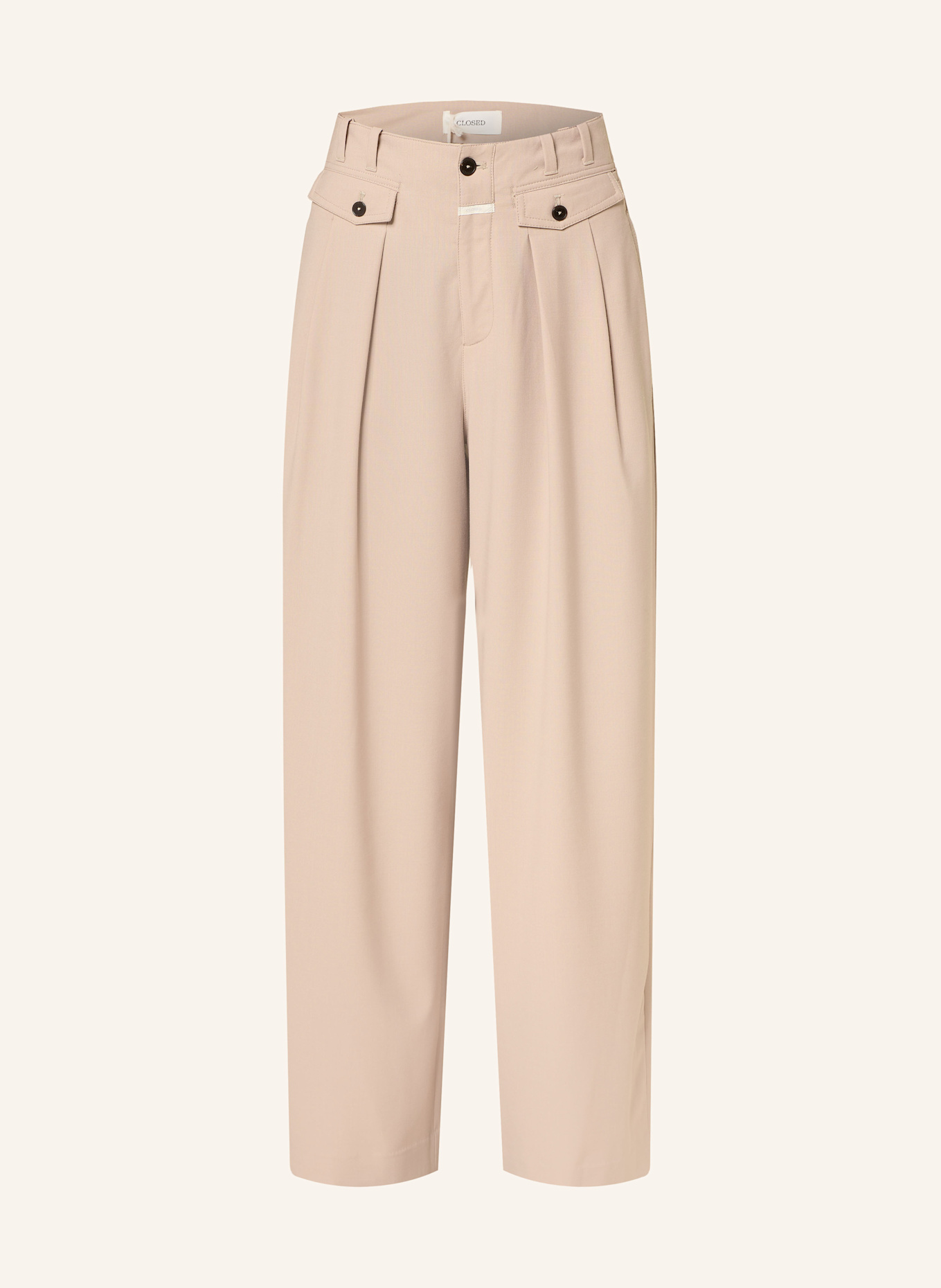 CLOSED Wide leg trousers WENDA: LIGHT BROWN