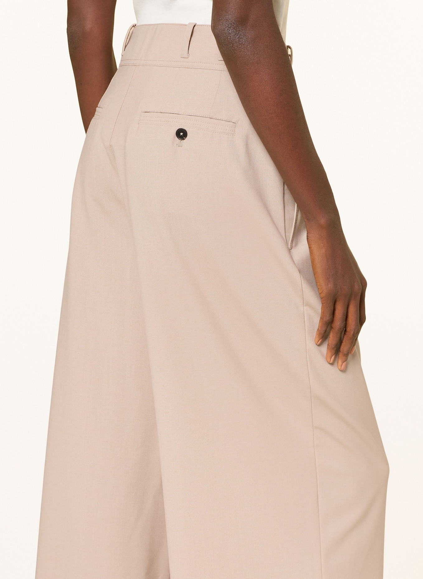 CLOSED Wide leg trousers WENDA: LIGHT BROWN