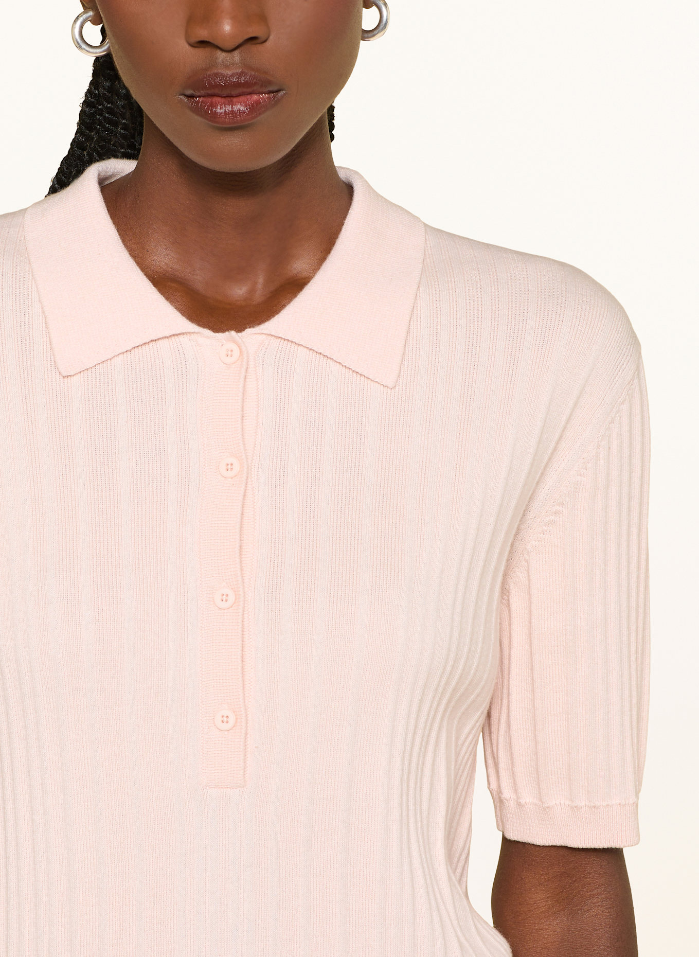 CLOSED Polo en maille: ROSE CLAIR
