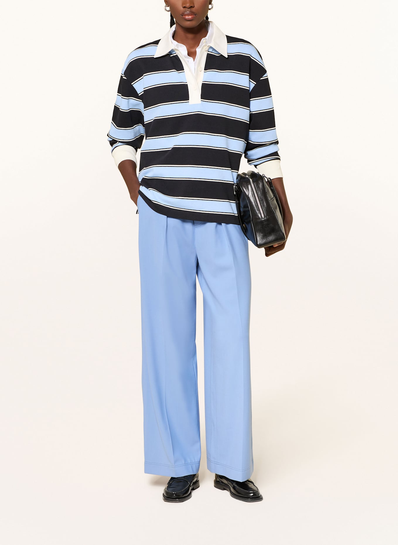 CLOSED Wide leg trousers WYNSTON: LIGHT BLUE
