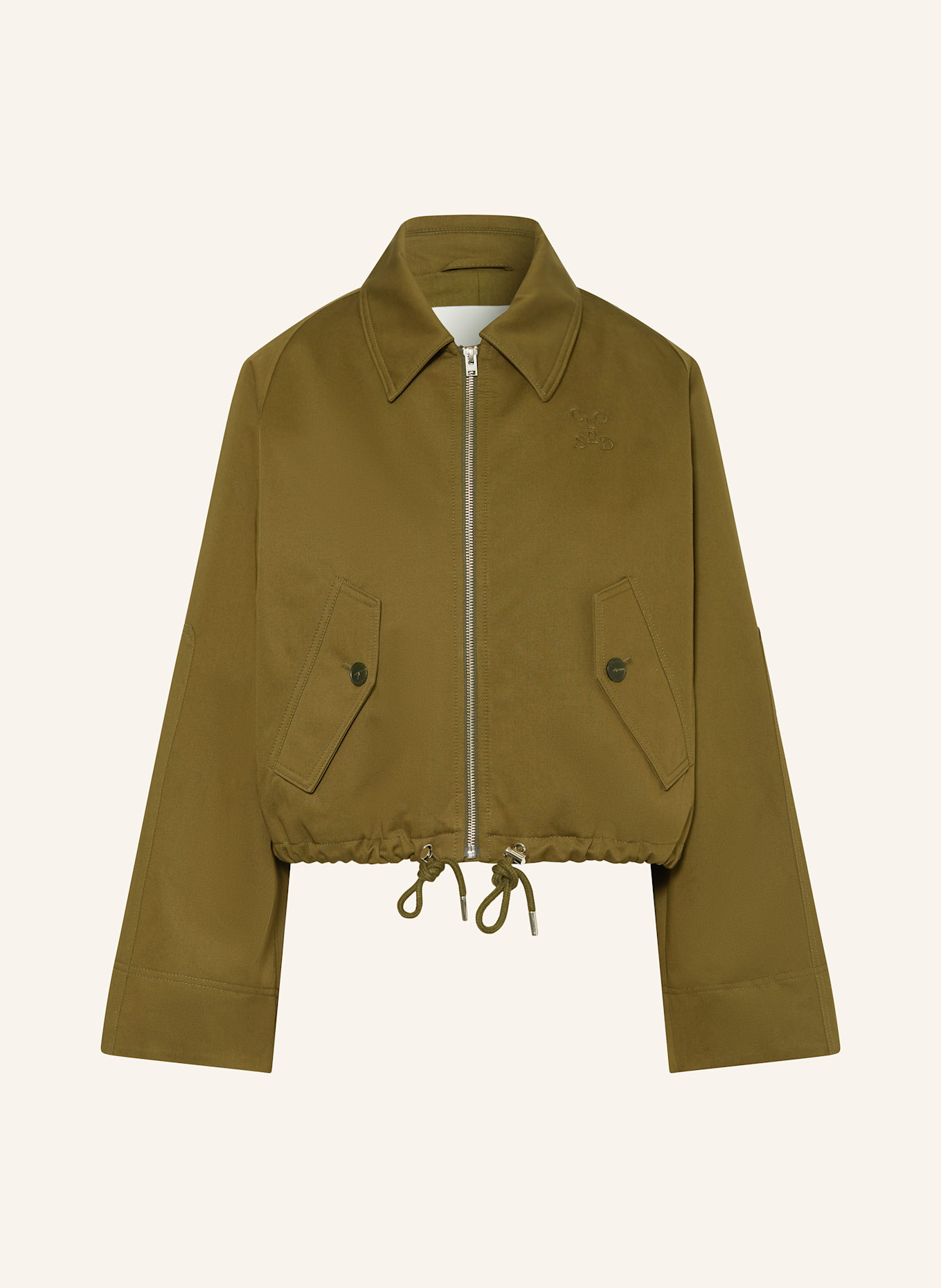 CLOSED jasje met kraag: OLIJF