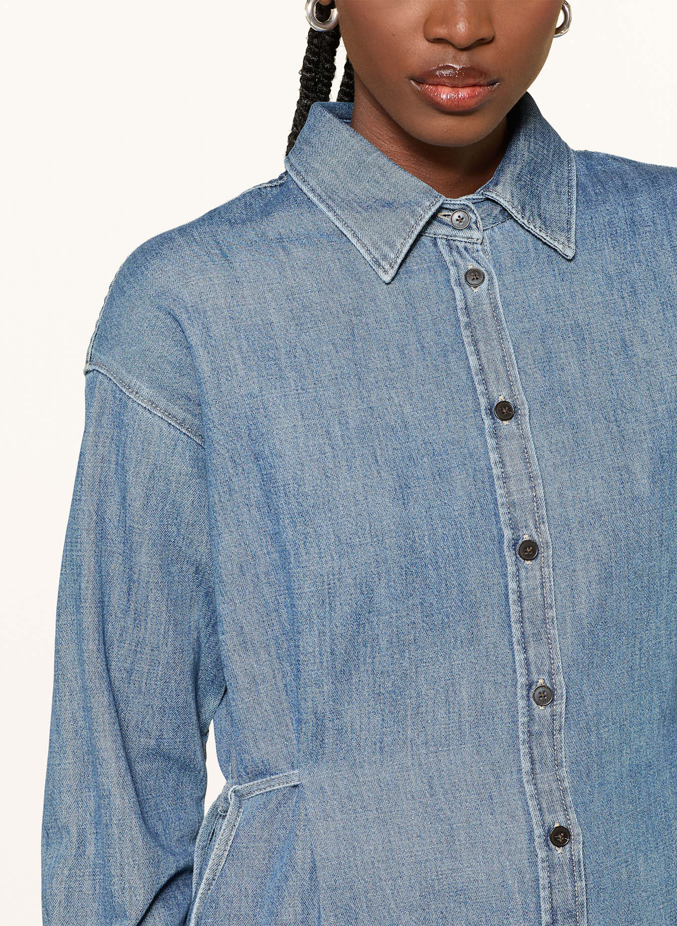 CLOSED Jeansbluse: BLAU