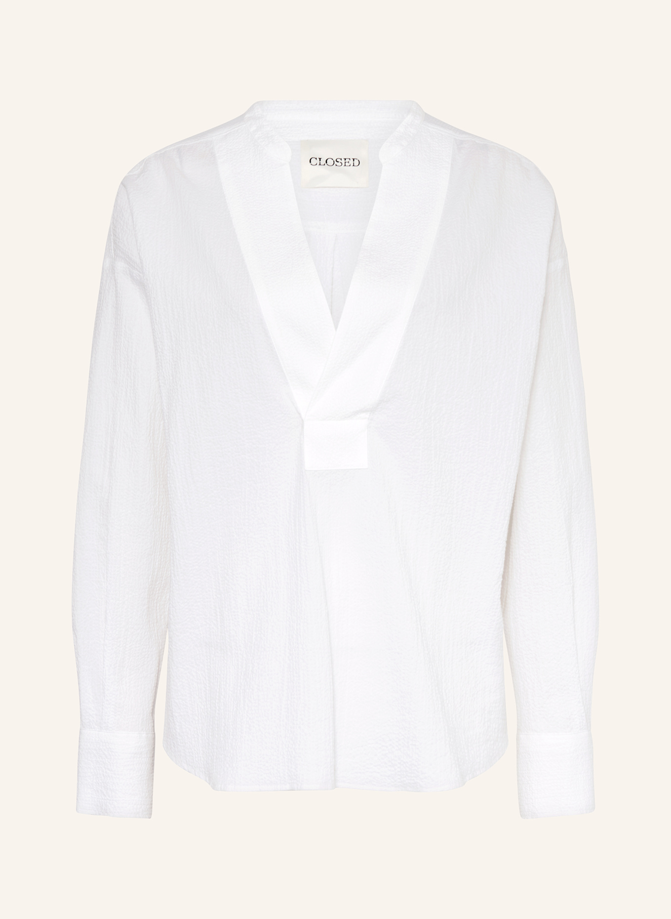 CLOSED Blusenshirt aus Seersucker: ECRU