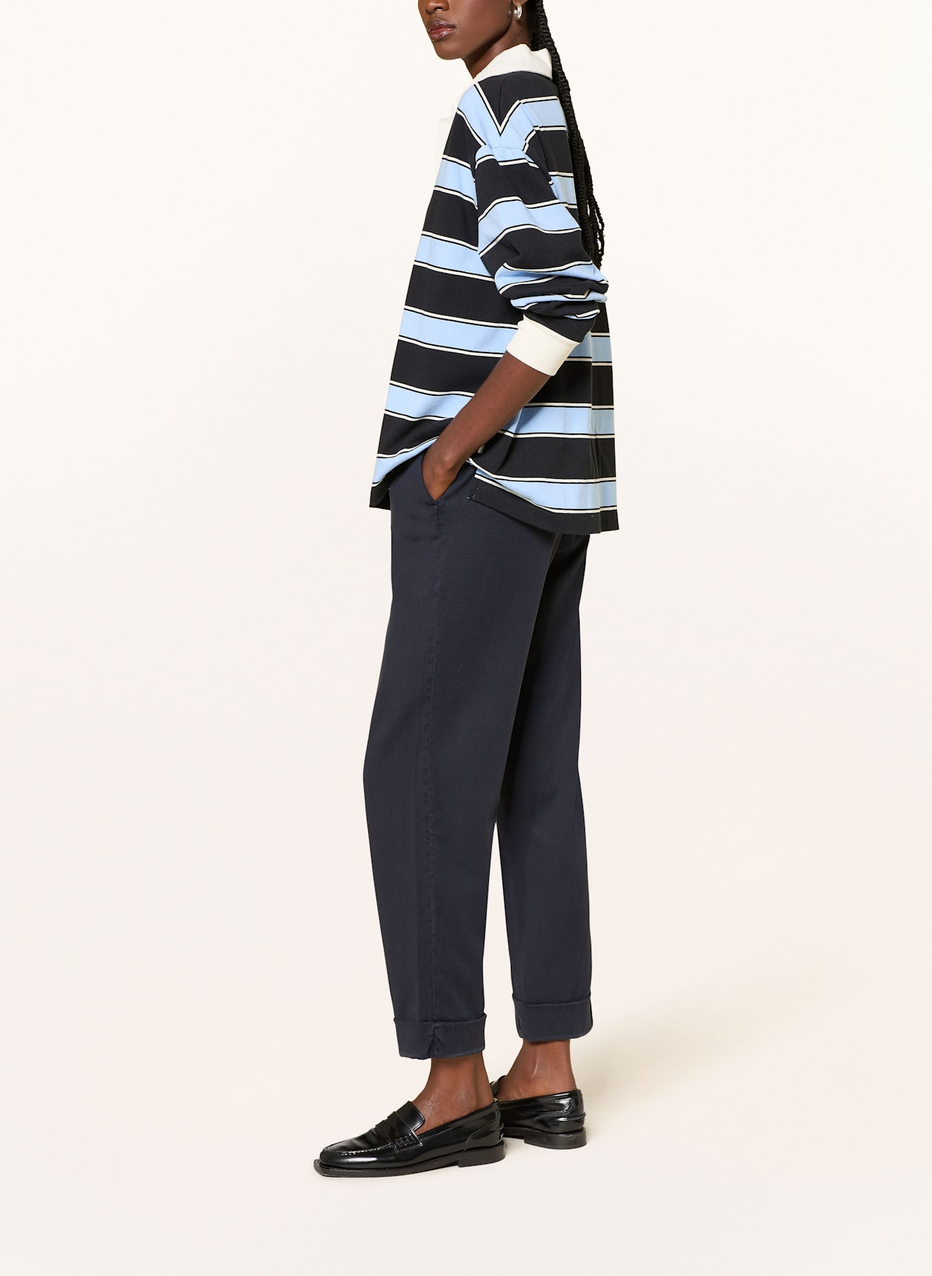 CLOSED Spodnie dresowe SONDRA: GRANATOWY