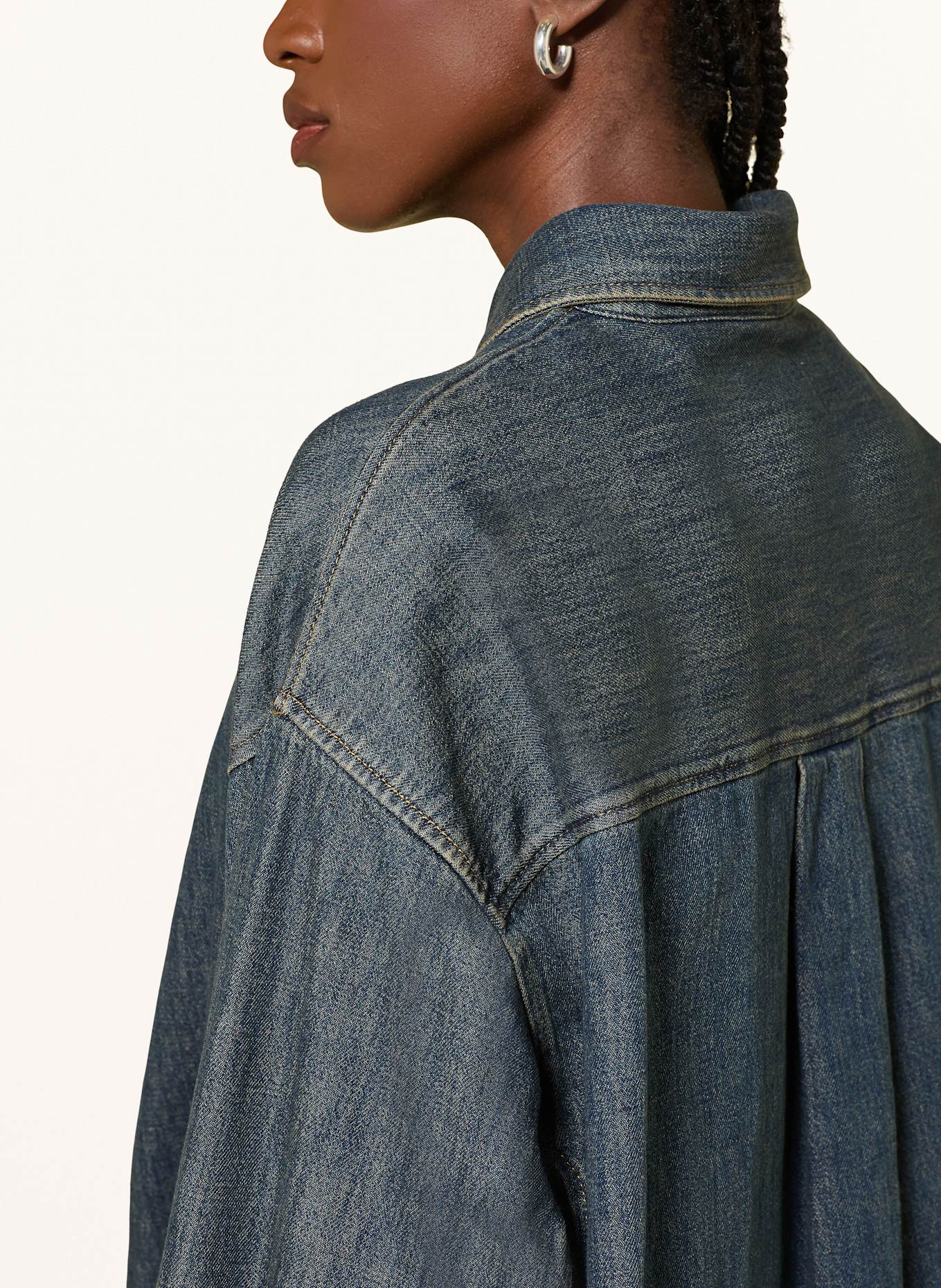 CLOSED Jeansbluse: DBL DARK BLUE