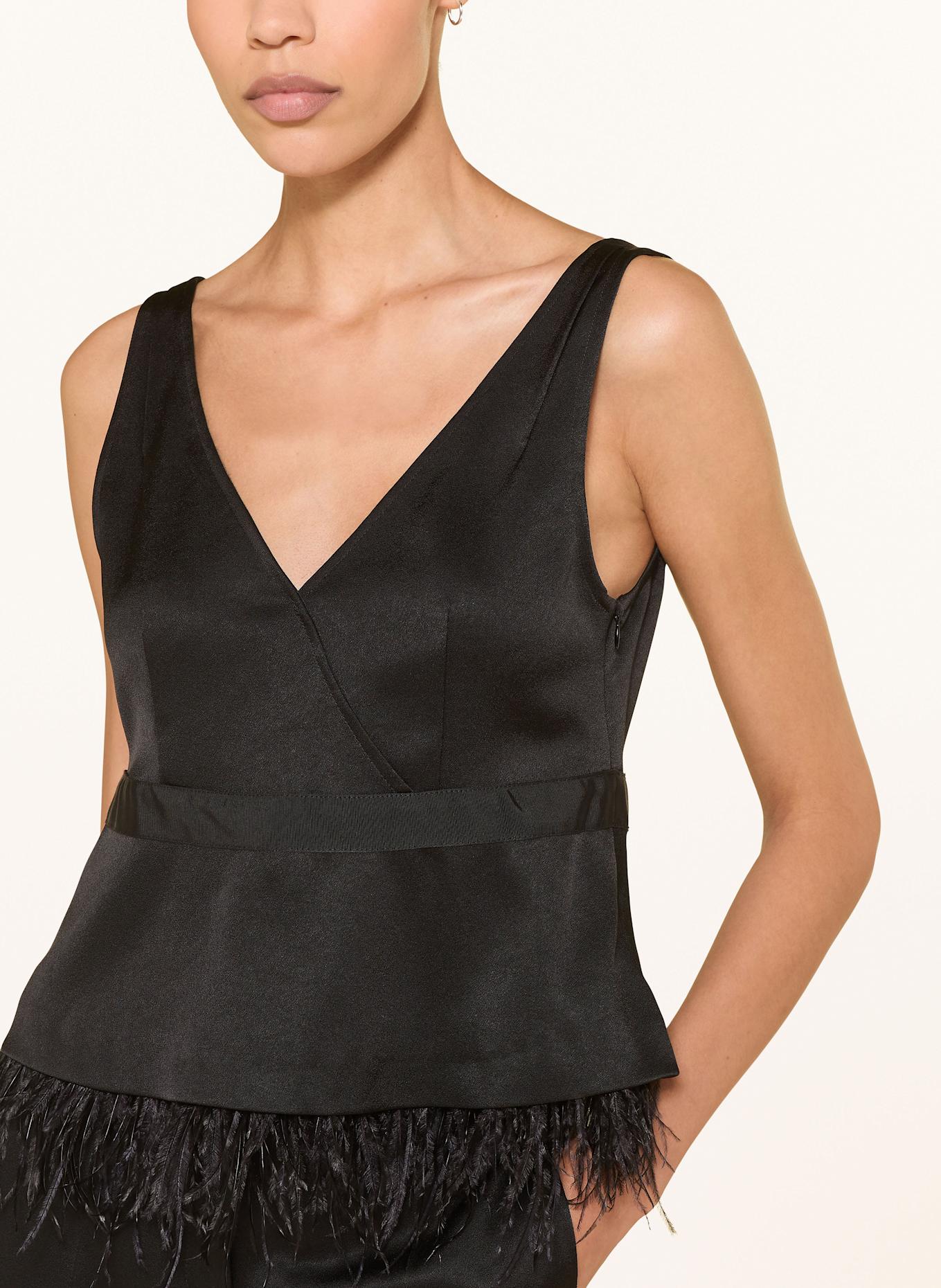 LUISA CERANO Blusentop: SCHWARZ