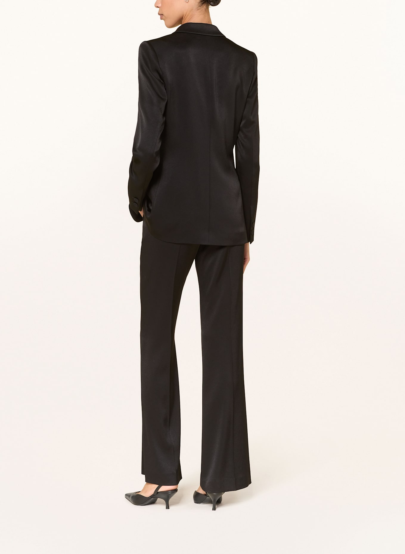 LUISA CERANO Satinhose: SCHWARZ