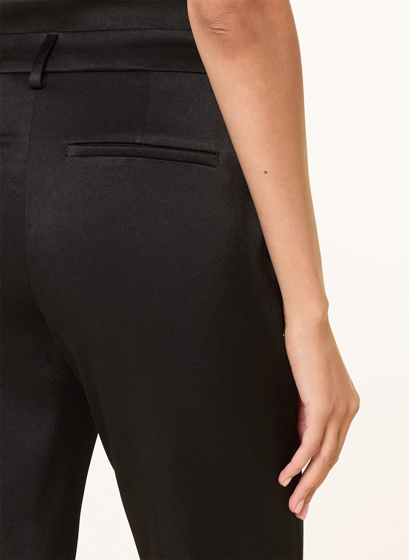 LUISA CERANO Satinhose: SCHWARZ