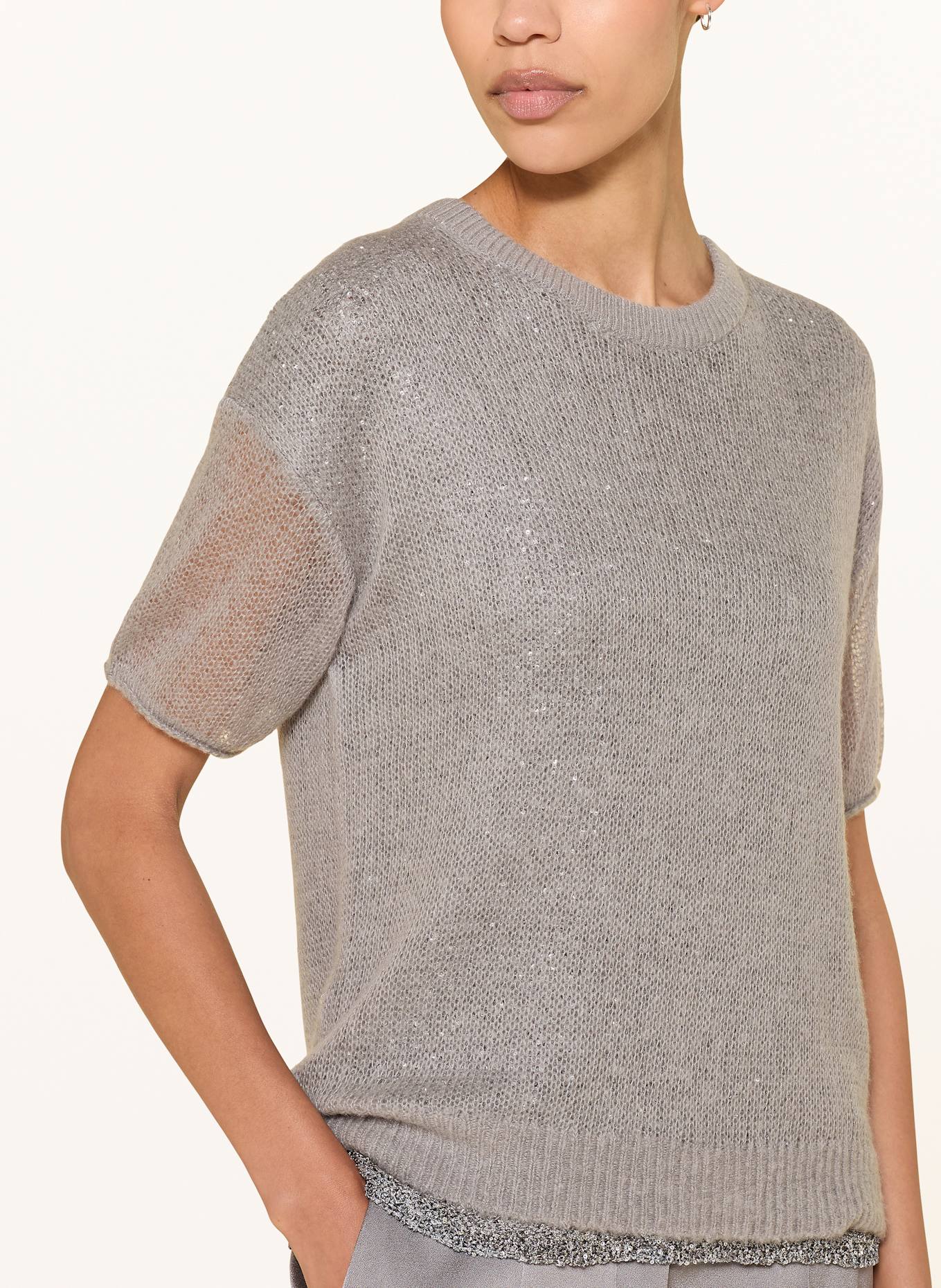 LUISA CERANO Strickshirt: GRAU