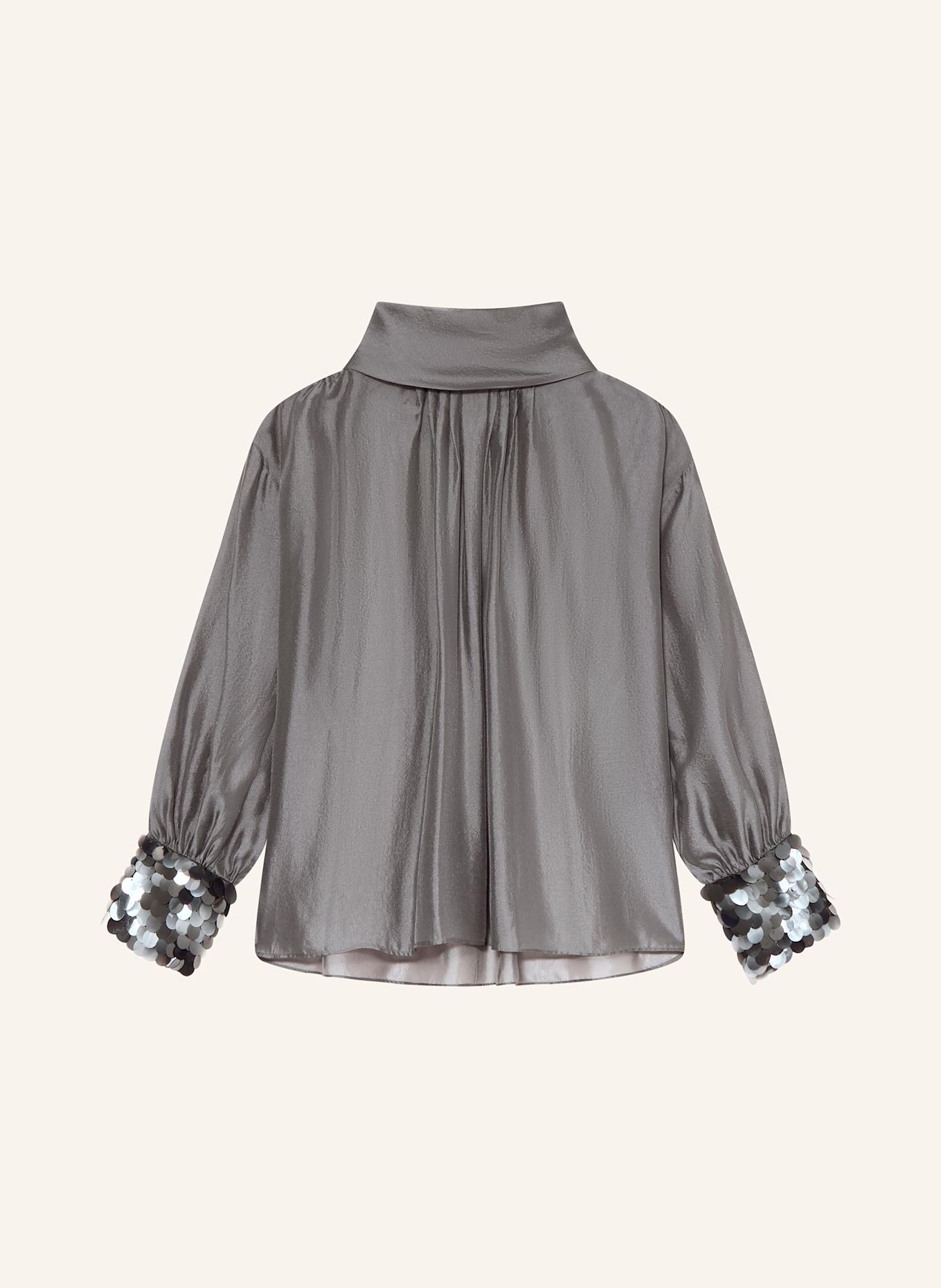 LUISA CERANO Blusenshirt mit Pailletten: GRAU