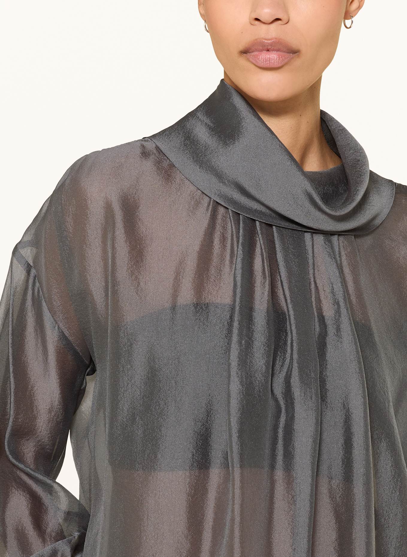 LUISA CERANO Blusenshirt mit Pailletten: GRAU