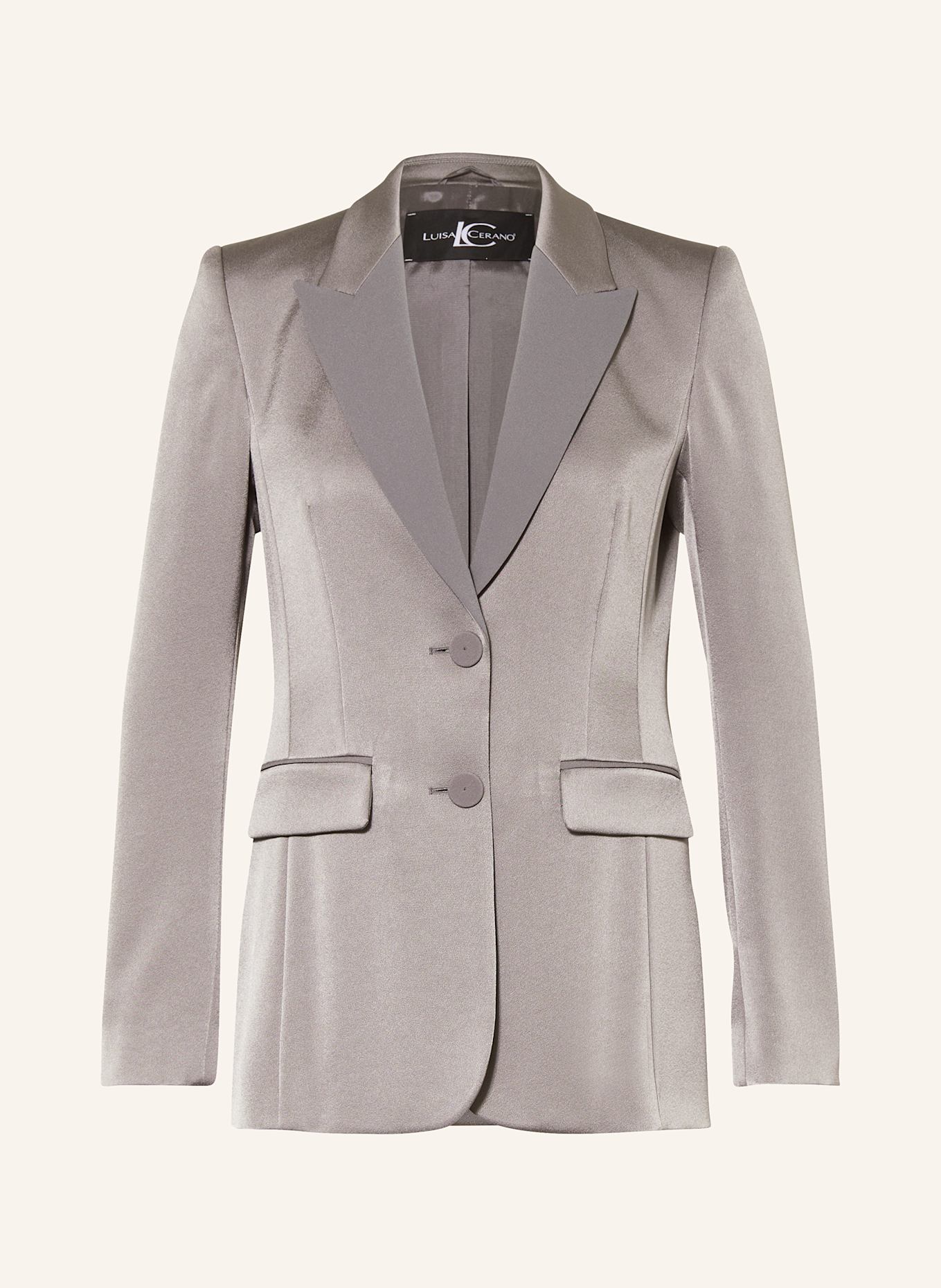 LUISA CERANO Satinblazer: GRAU