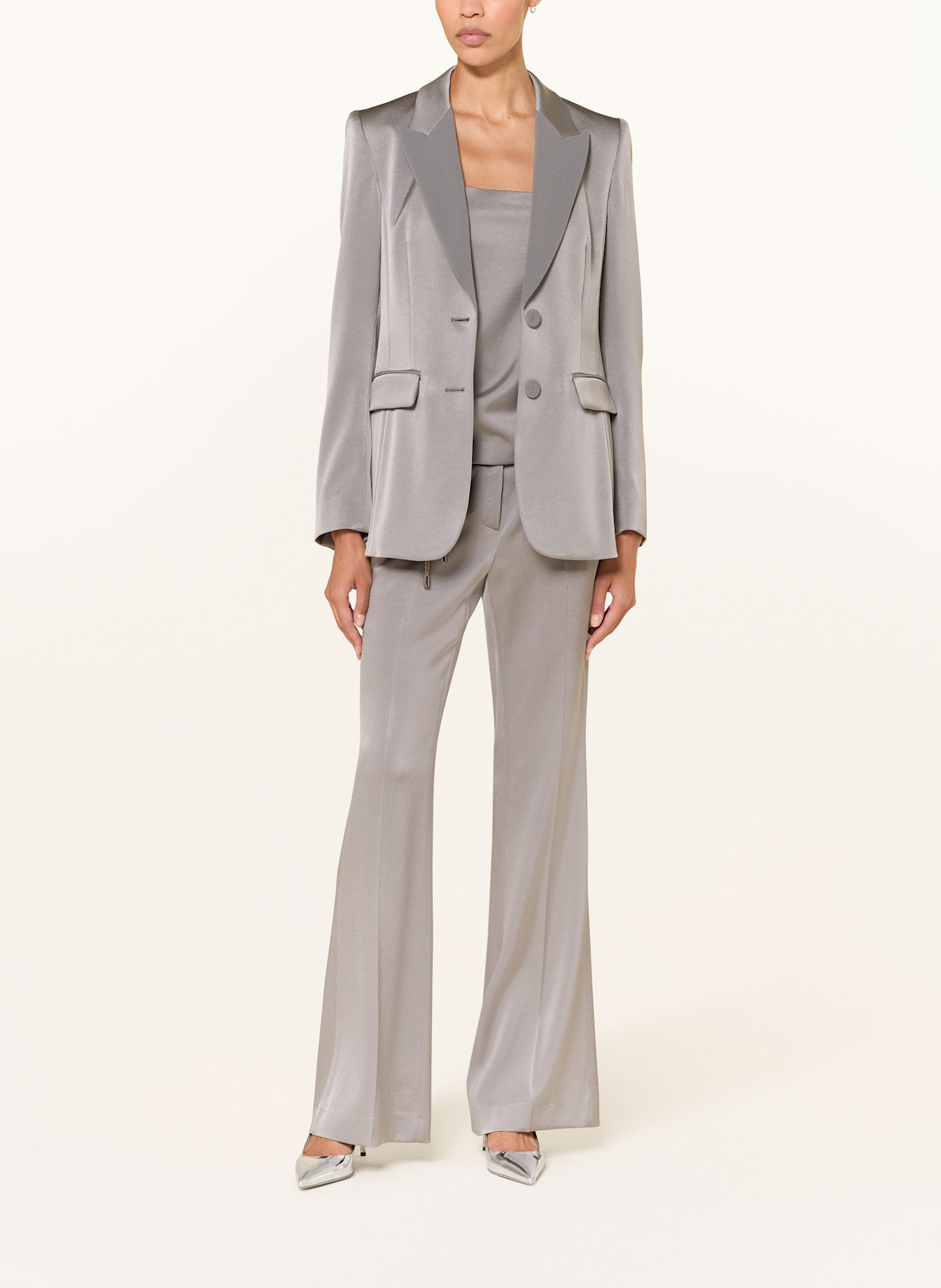 LUISA CERANO Satinblazer: GRAU