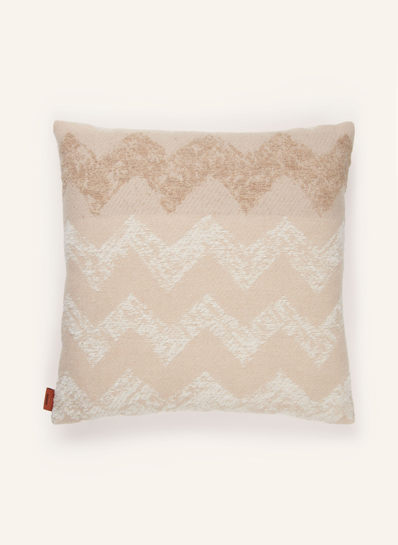 MISSONI Home Poduszka dekoracyjna GESSETTI z wypełnieniem puchowym: CIELISTY / BIAŁY / BEŻOWY