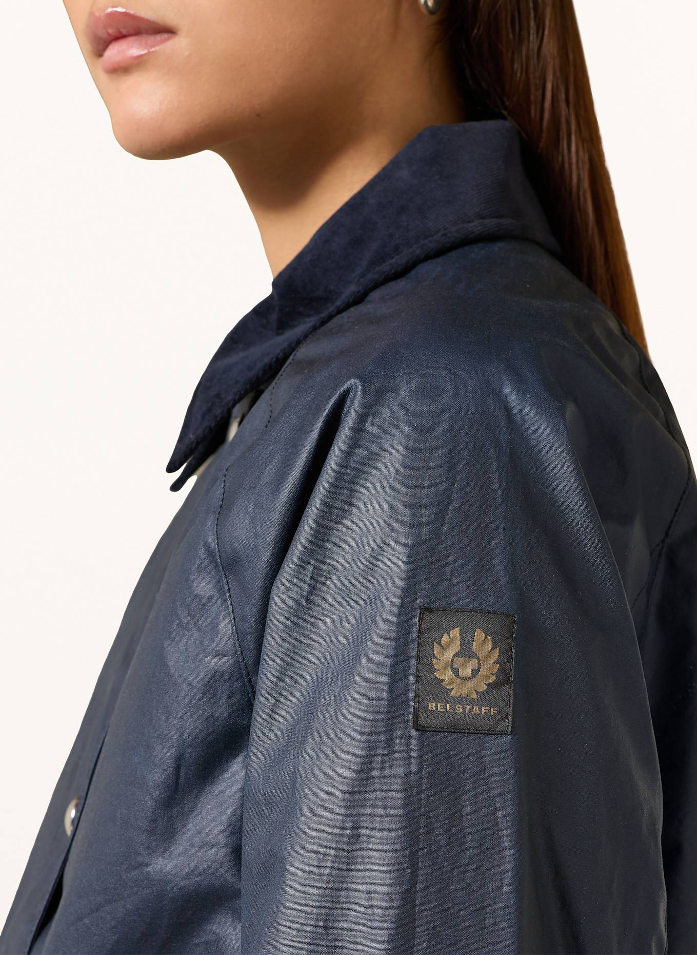 BELSTAFF Fieldjacket CYAN: DUNKELBLAU