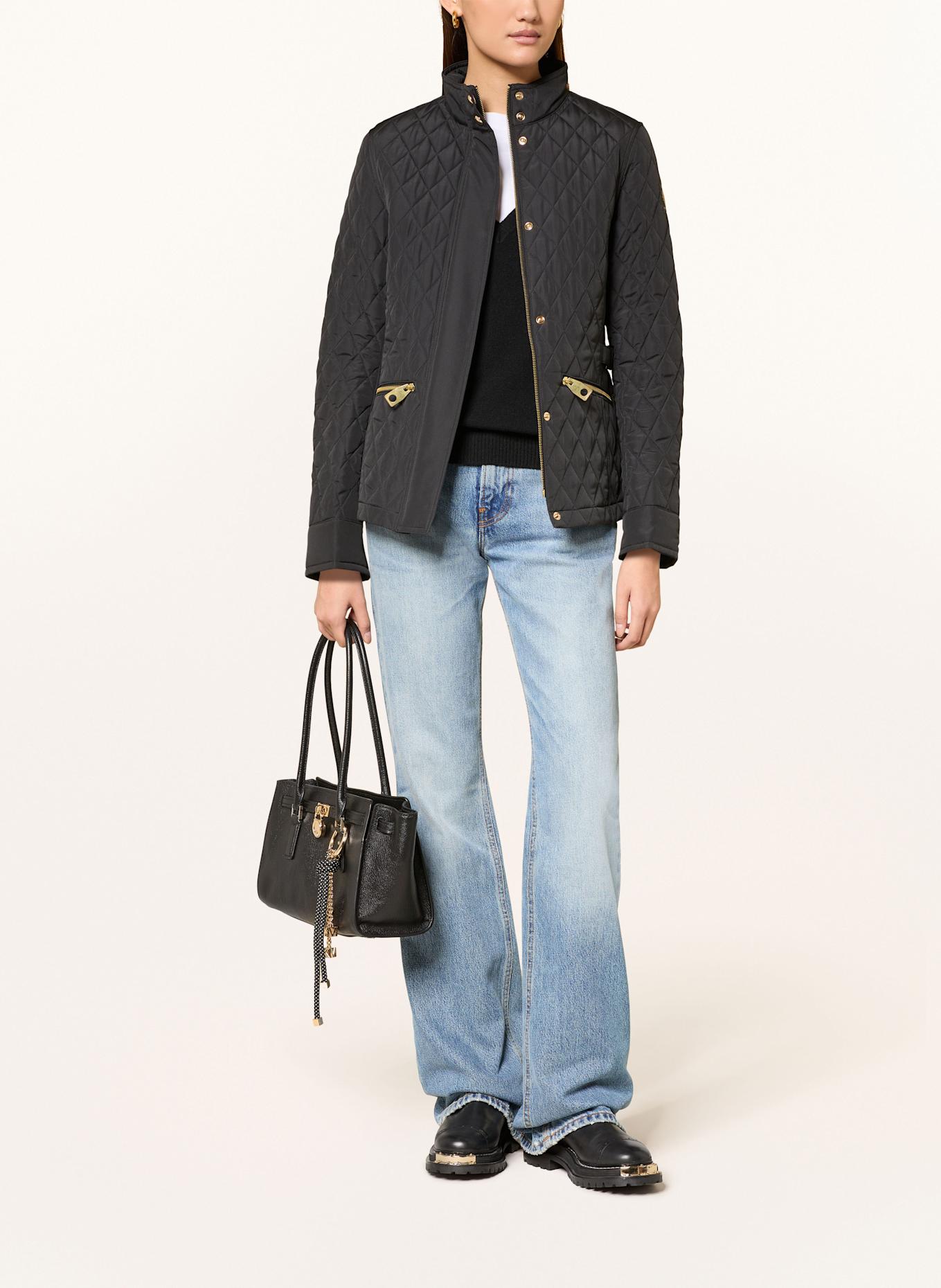 BELSTAFF Prošívaná bunda MAYA: ČERNÁ