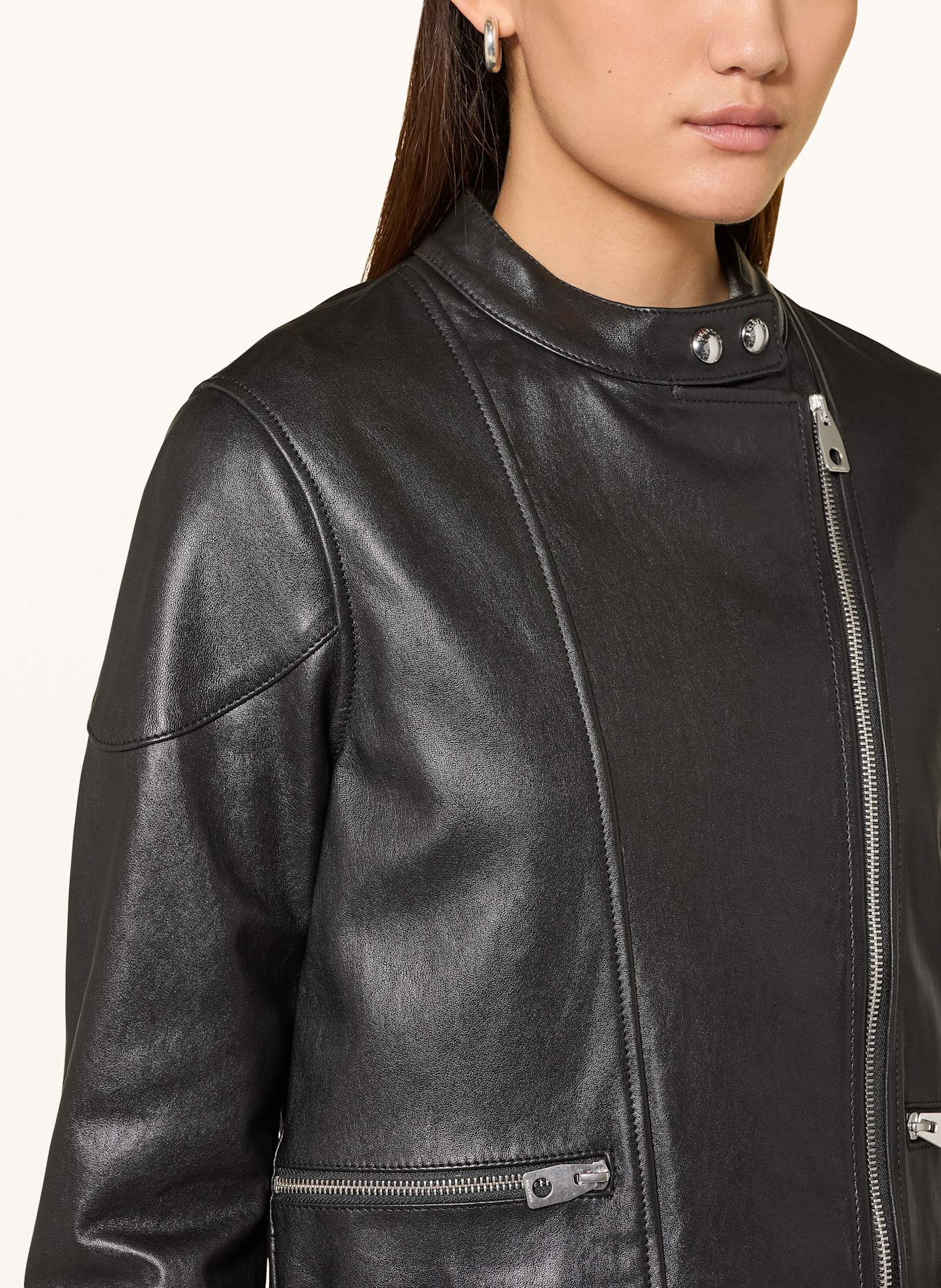 BELSTAFF Lederjacke RUSSO: SCHWARZ