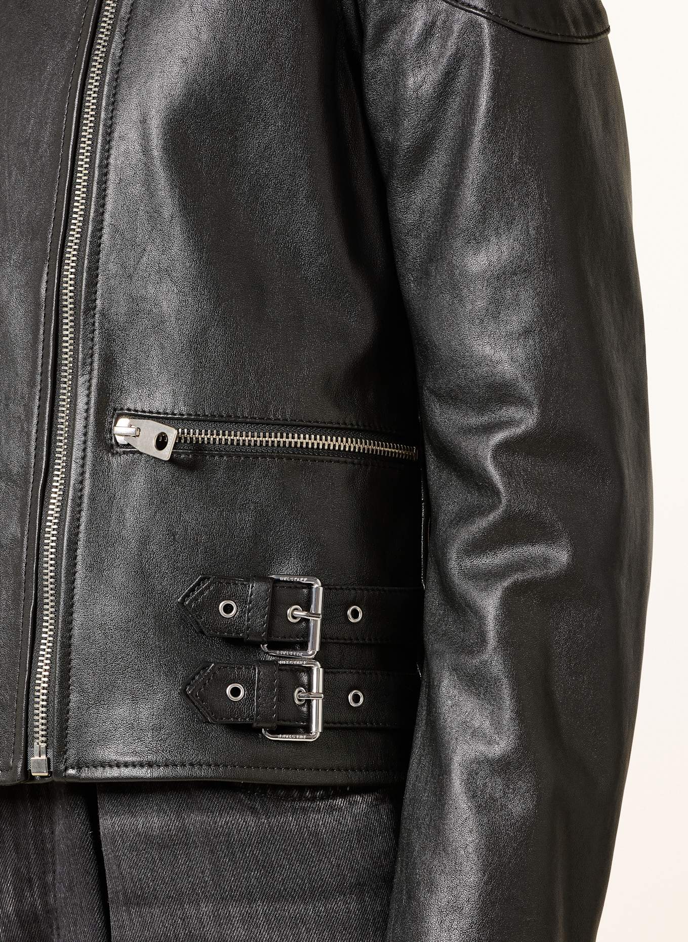 BELSTAFF Lederjacke RUSSO: SCHWARZ