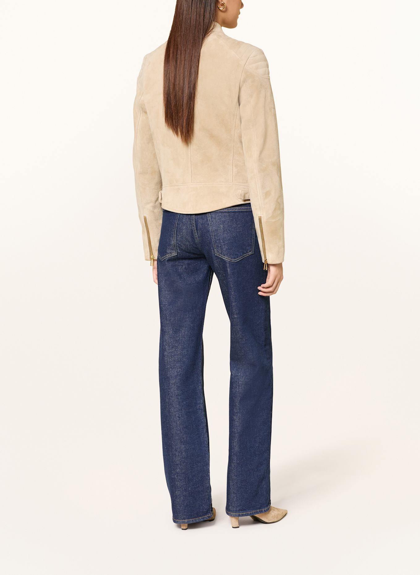 BELSTAFF Lederjacke MOLLISON: BEIGE