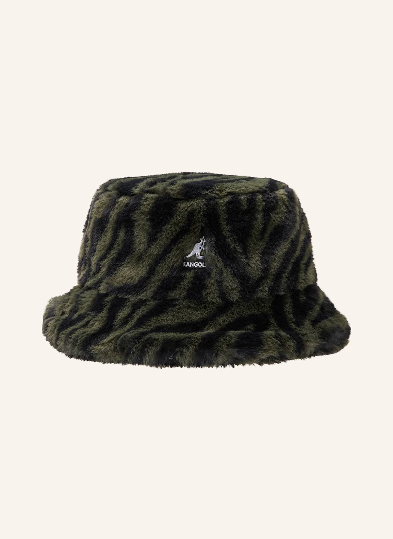 KANGOL Chapeau bob en fourrure synthétique: GROEN / VERT