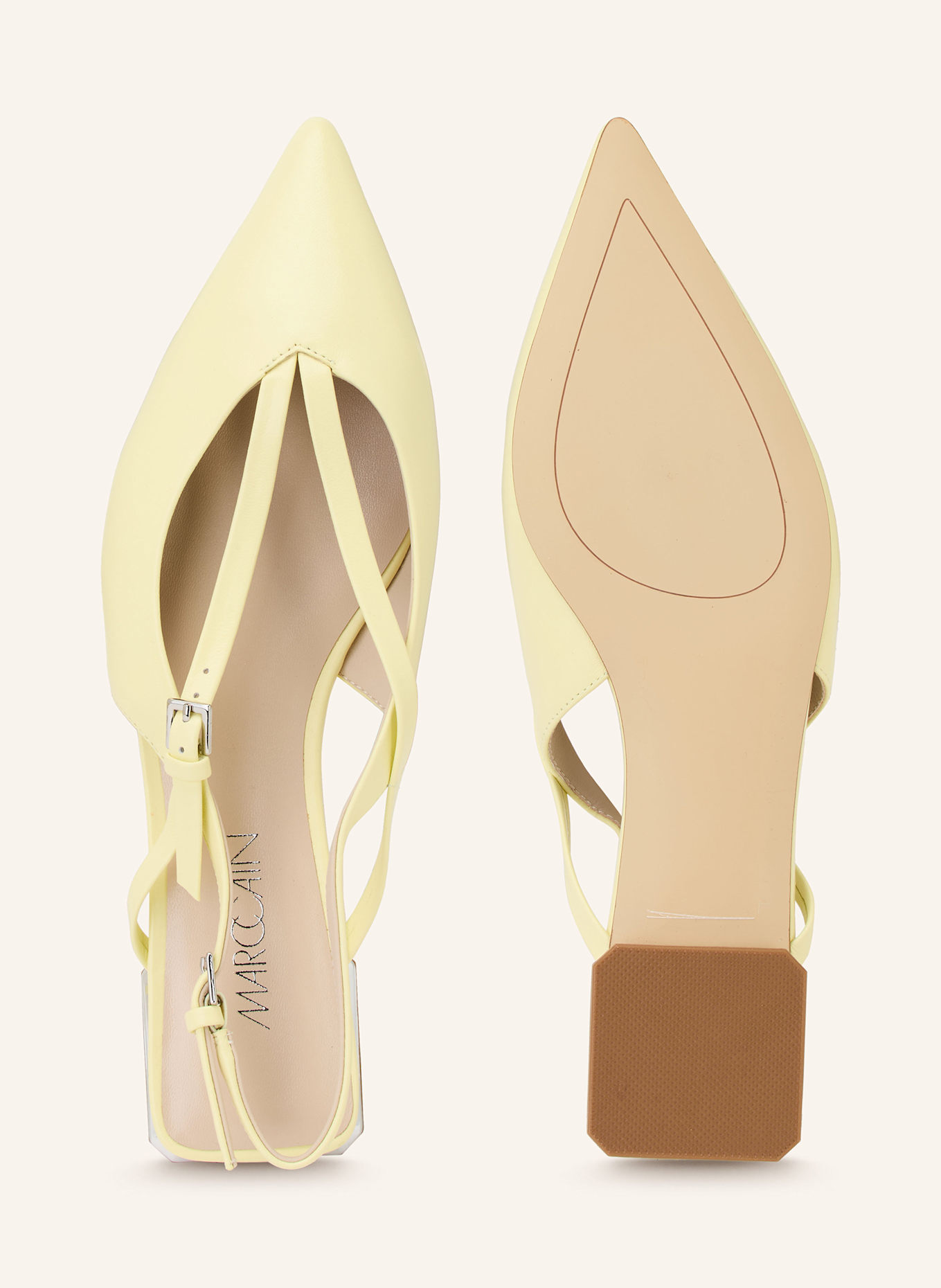 MARC CAIN Slingballerinas: 404 deep limonella