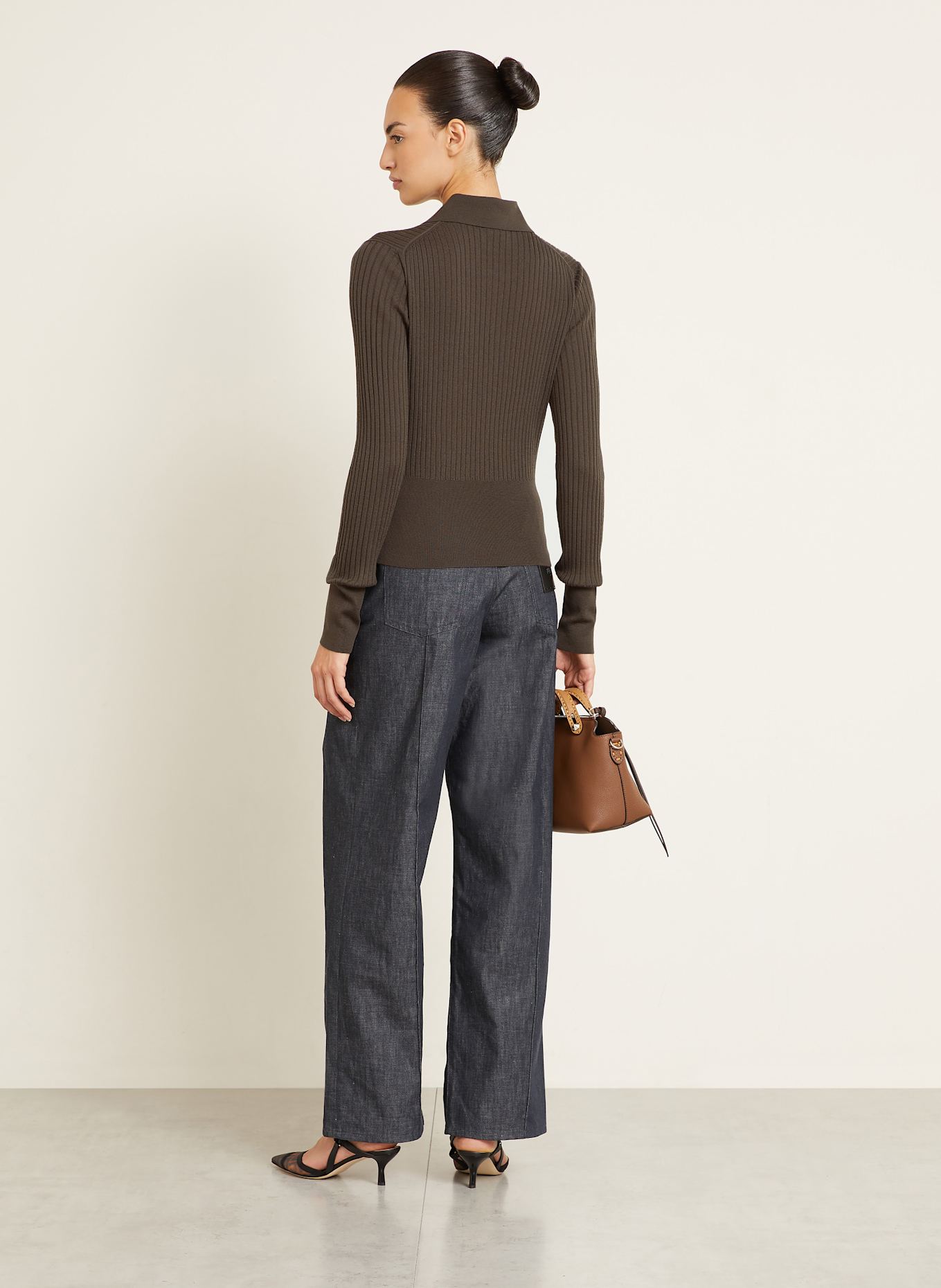 FENDI Sweter: BRĄZOWY