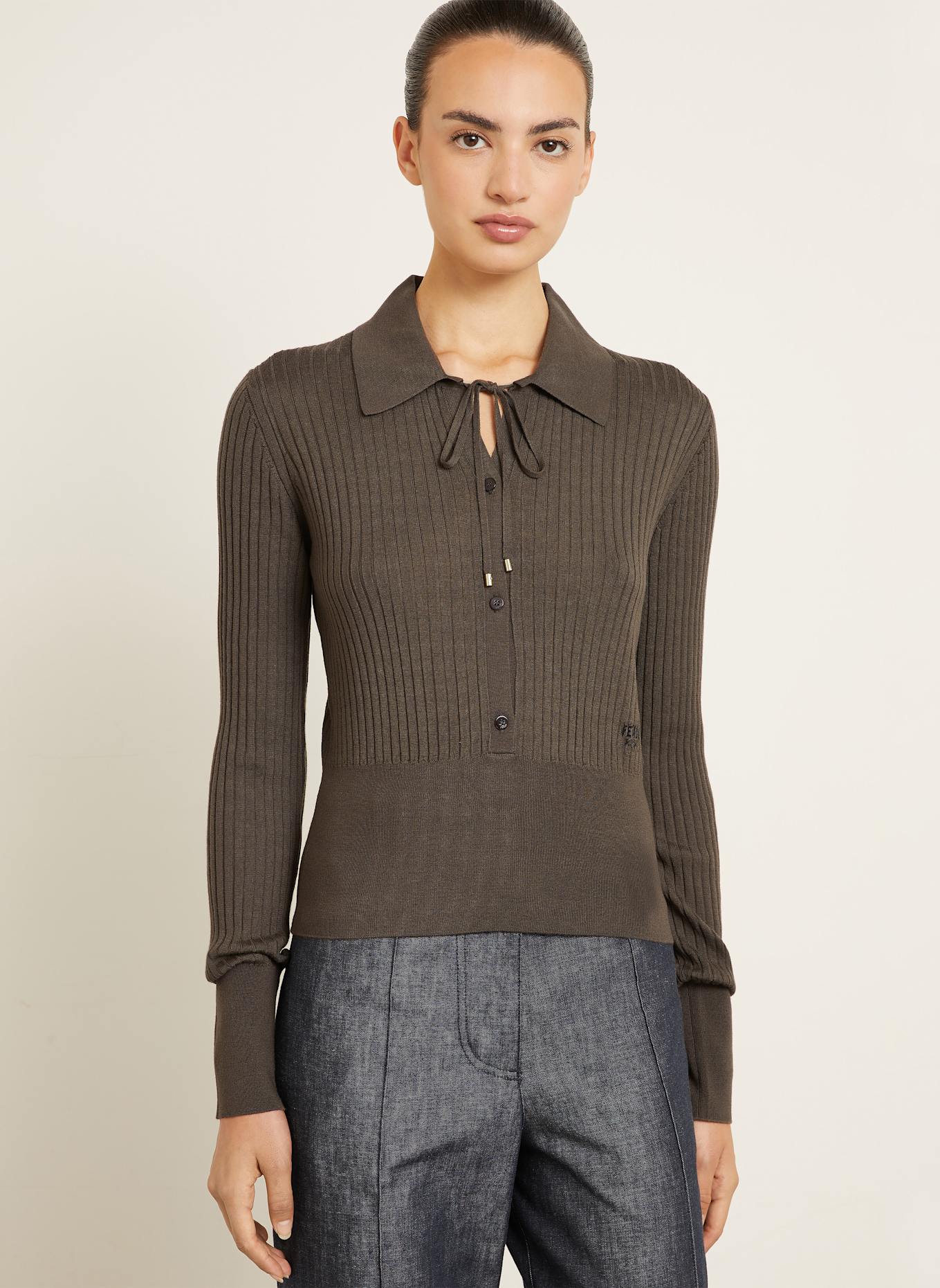 FENDI Sweter: BRĄZOWY