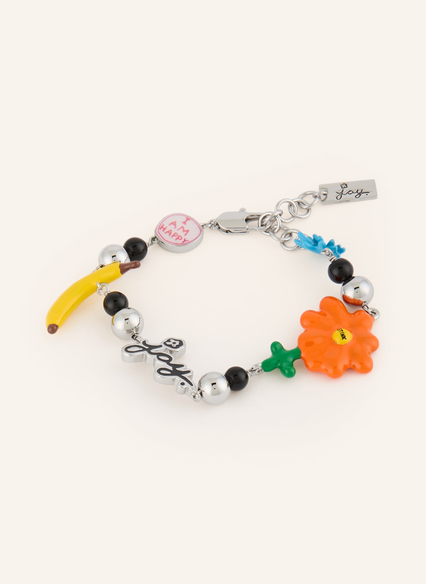 MARC JACOBS Armband JOY FLOWER: SILBER / ORANGE / GELB