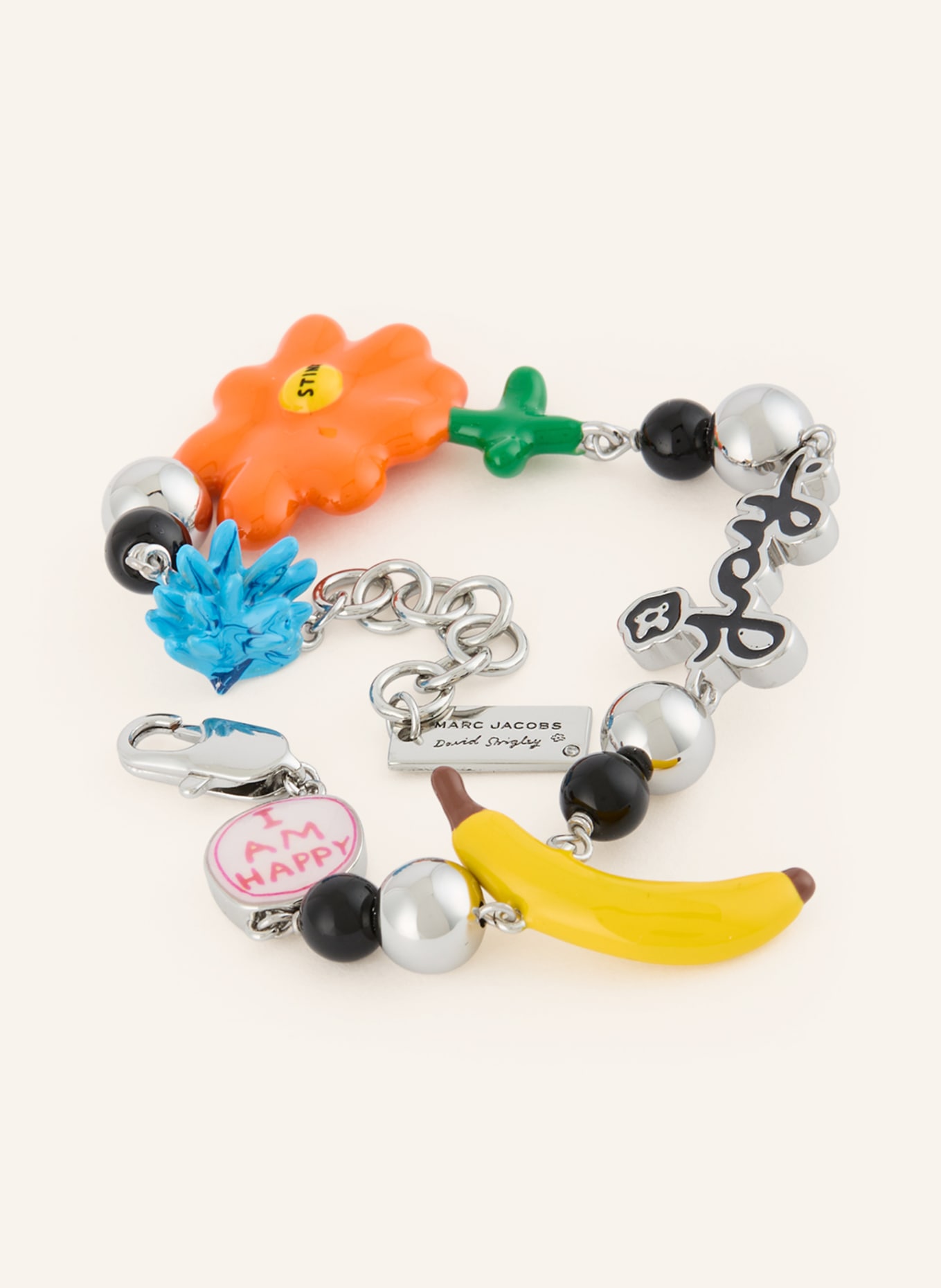 MARC JACOBS Armband JOY FLOWER: SILBER / ORANGE / GELB