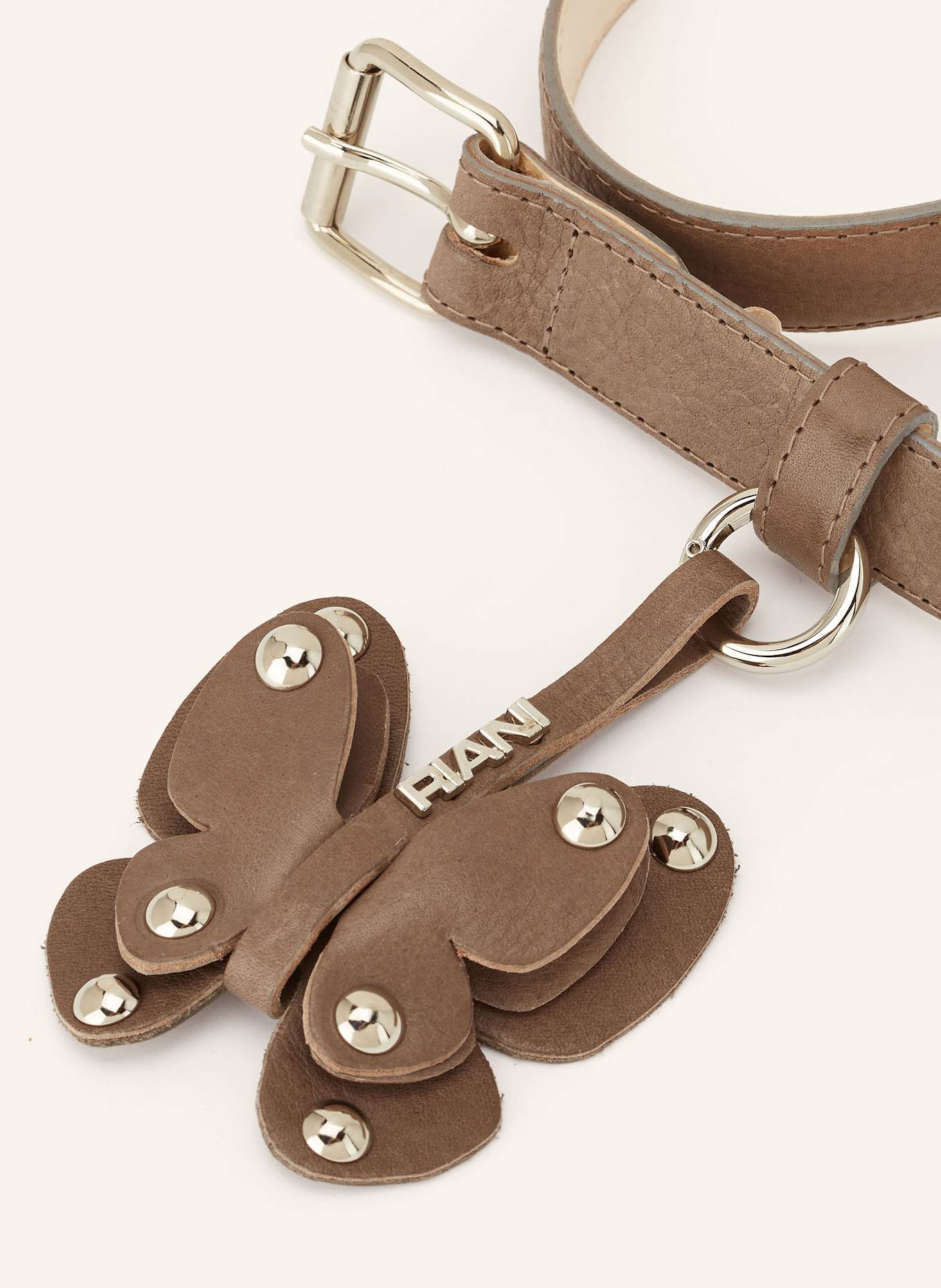 RIANI Leather belt: TAUPE