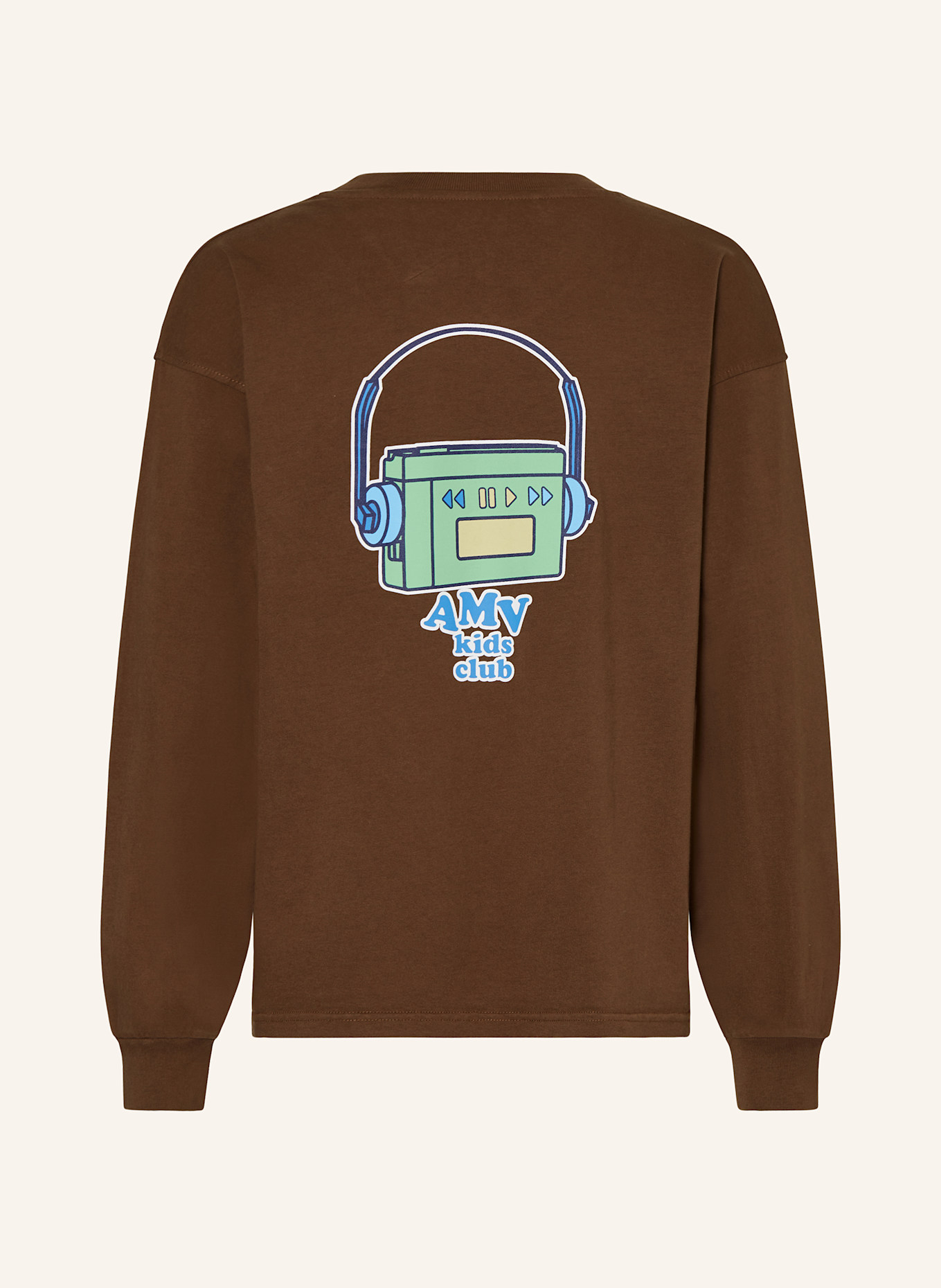 American Vintage Koszulka z długim rękawem: BRĄZOWY