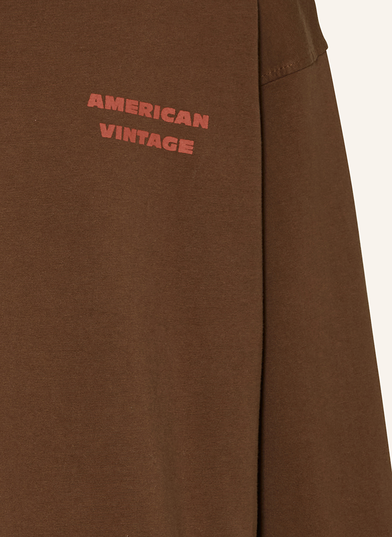American Vintage Koszulka z długim rękawem: BRĄZOWY