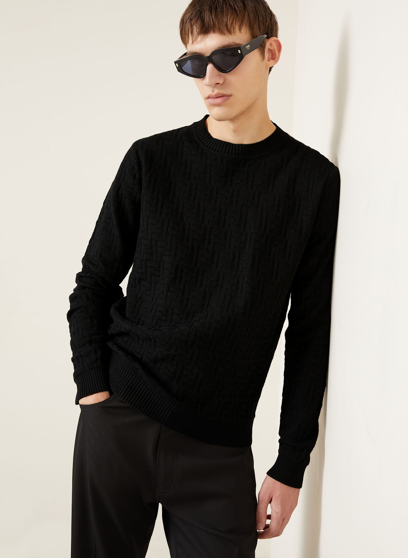 FENDI Pullover: SCHWARZ