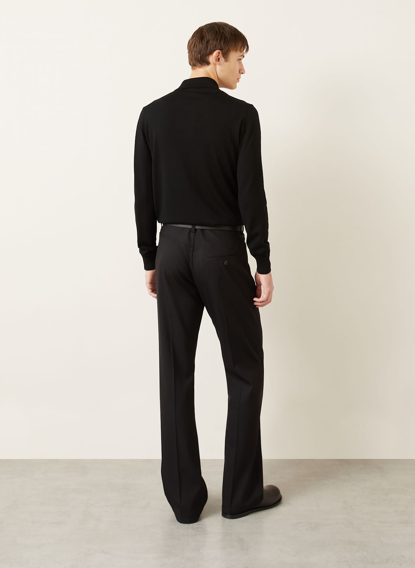 FENDI Strick-Poloshirt: SCHWARZ